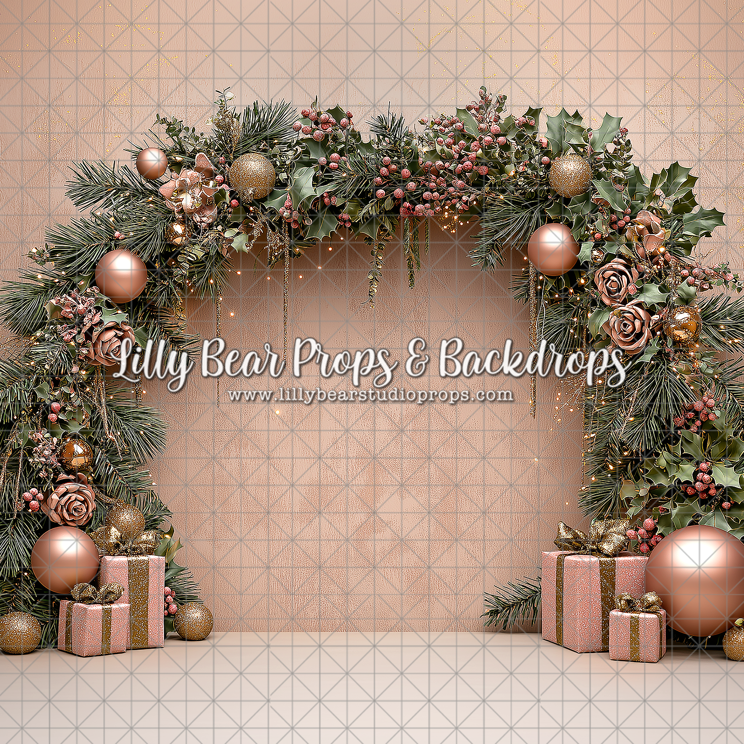 Blushing Festive Arch