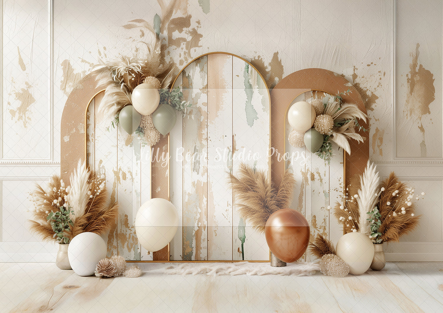 Boho Arches - Olive & Tan