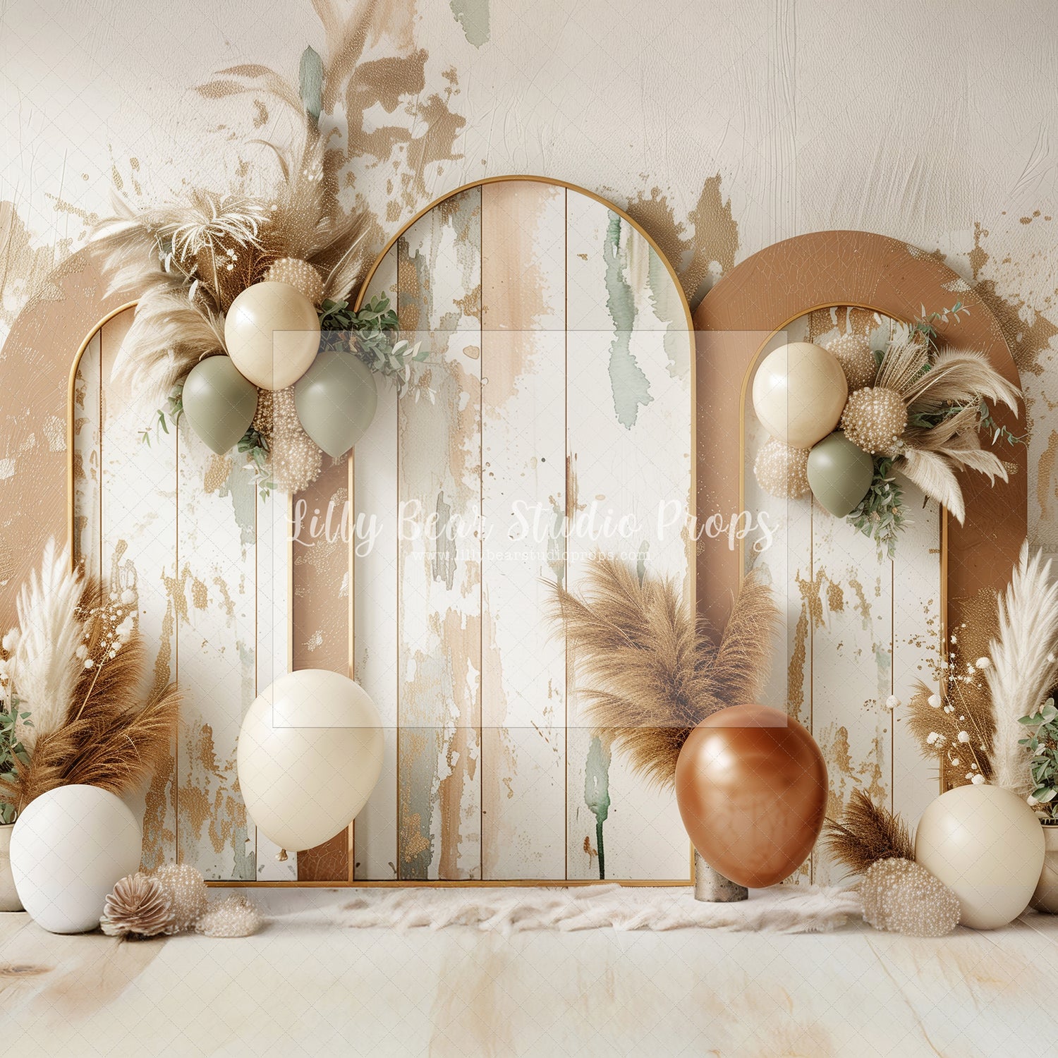 Boho Arches - Olive & Tan