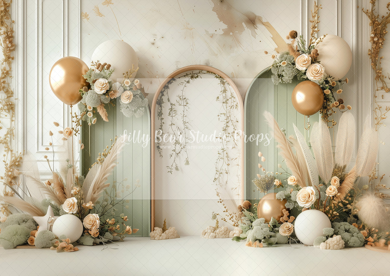 Boho Arches - Sage & Gold