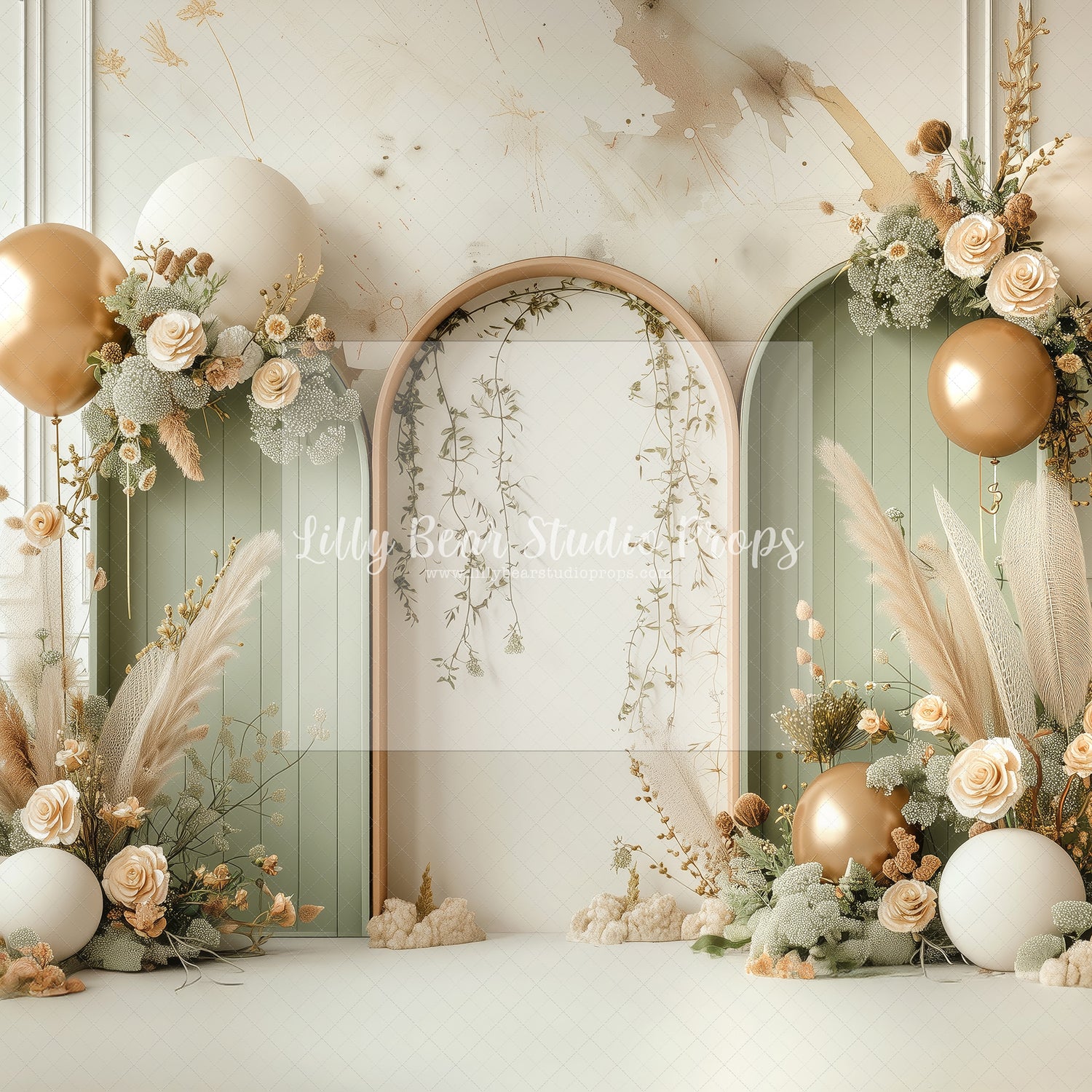 Boho Arches - Sage & Gold