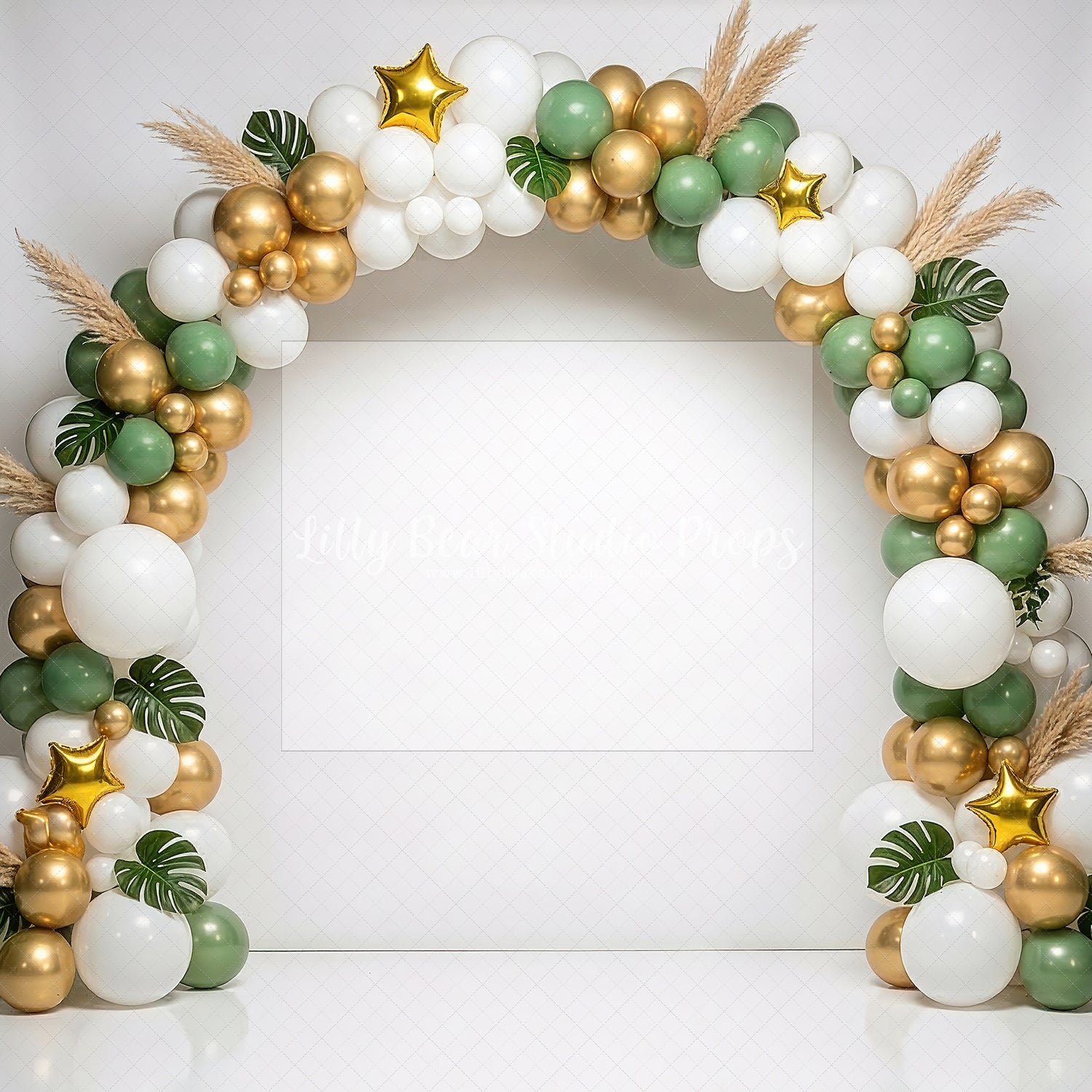 Boho Green and Gold Arch