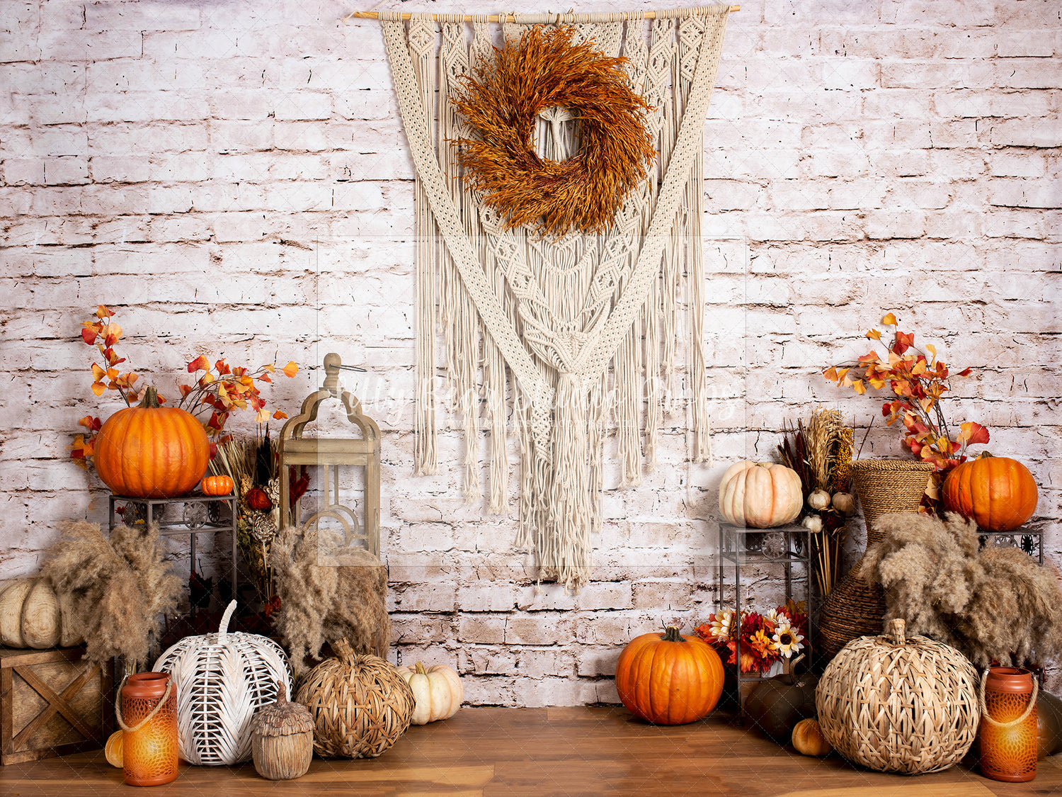 Boho Pumpkin Wall