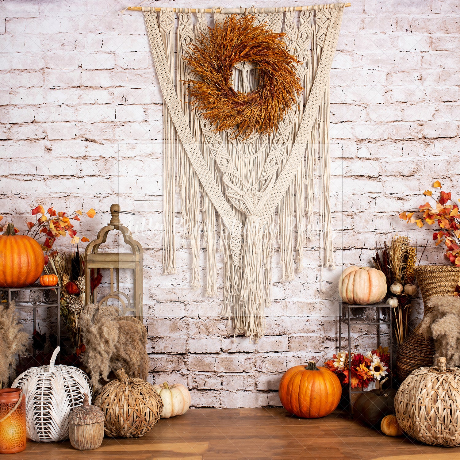 Boho Pumpkin Wall