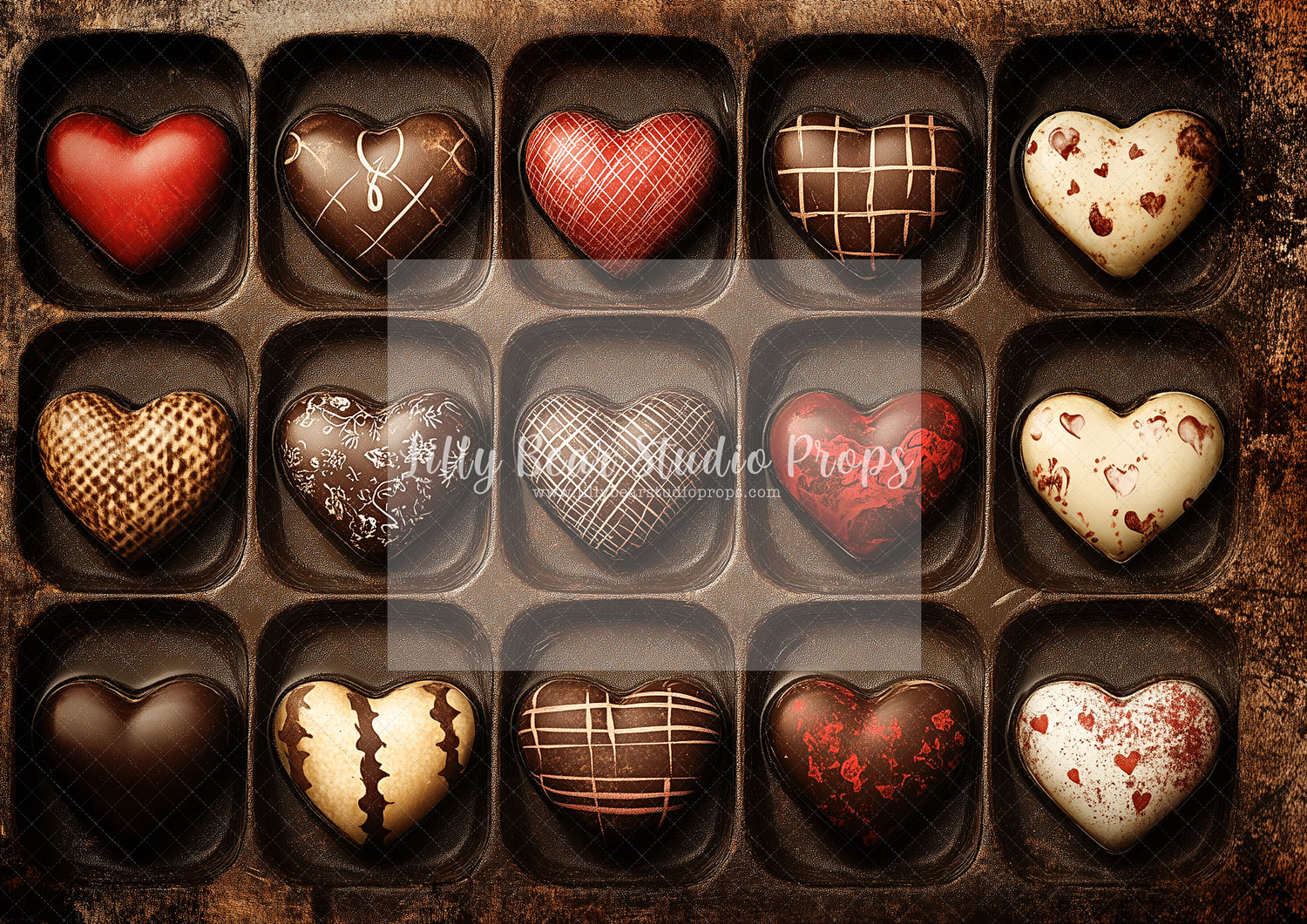 Box of Heart Chocolates