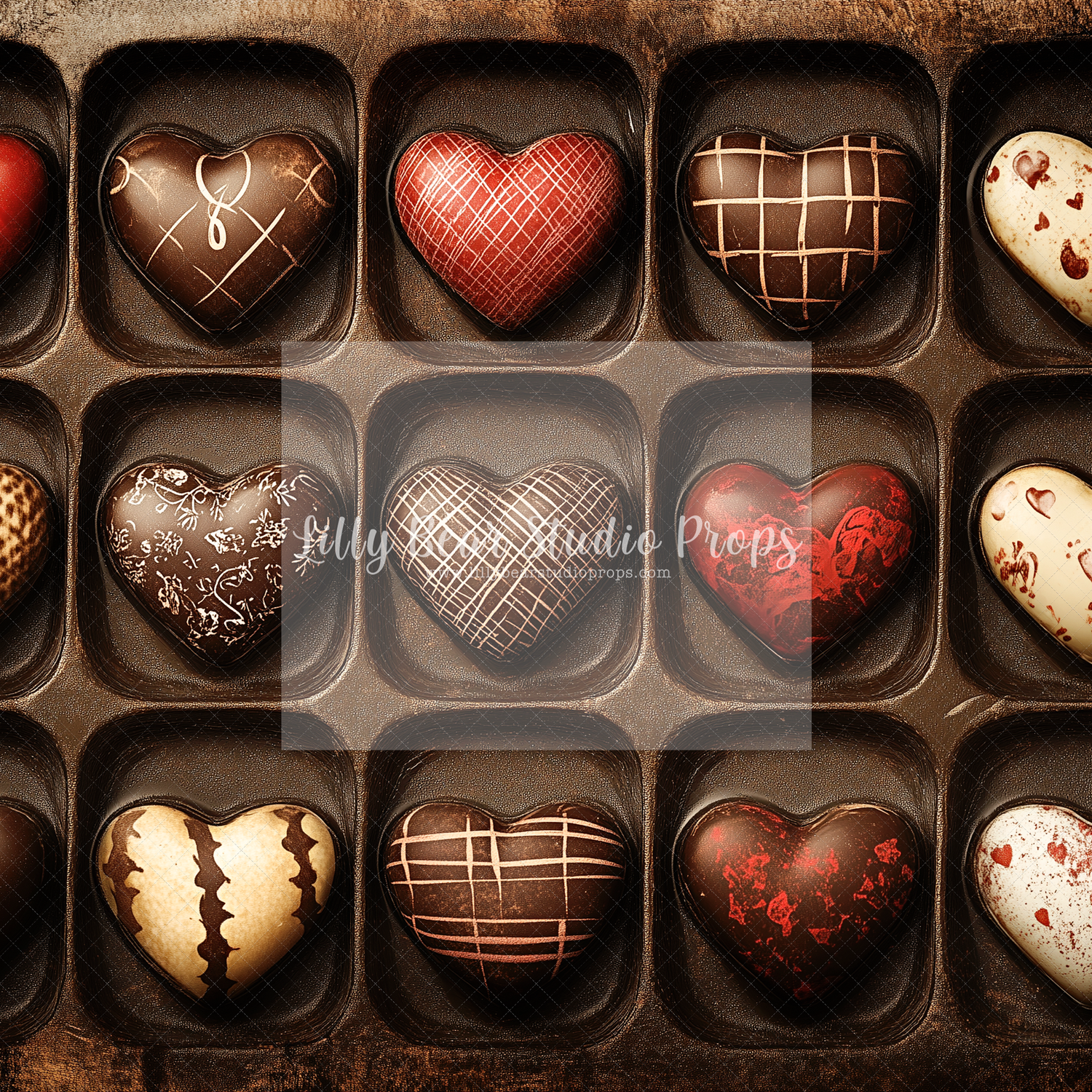 Box of Heart Chocolates