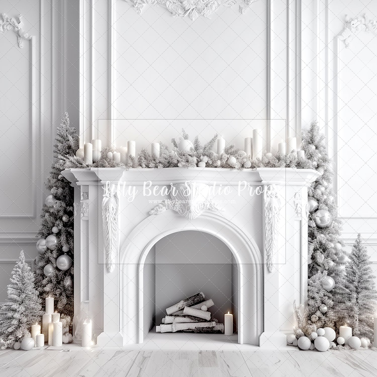 Bright White Fireplace
