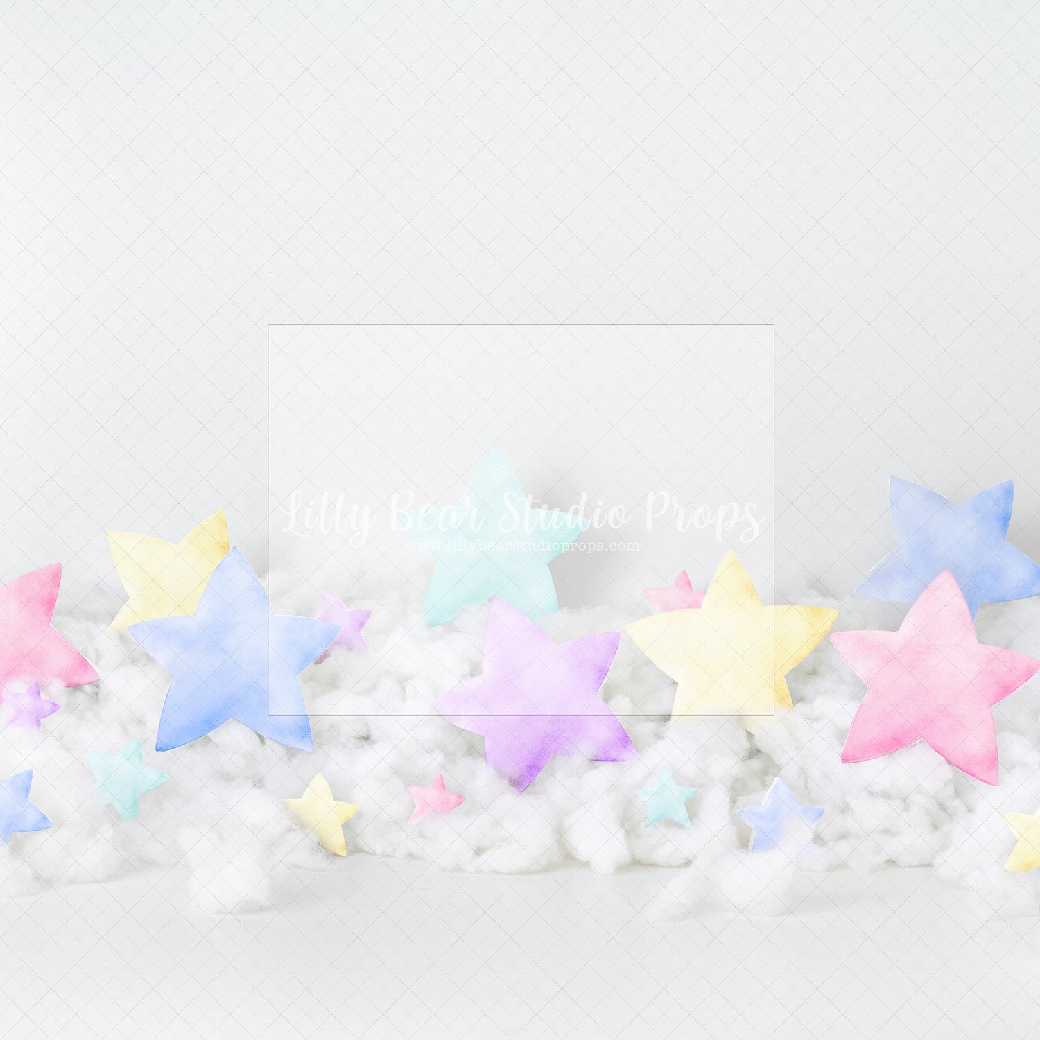 Bright White & Pastel Stars