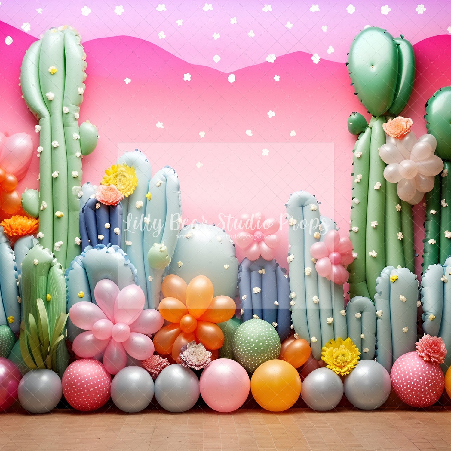 Cactus Balloon Wall
