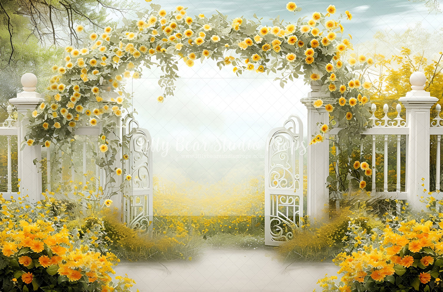 Caroline Yellow Garden Entrance