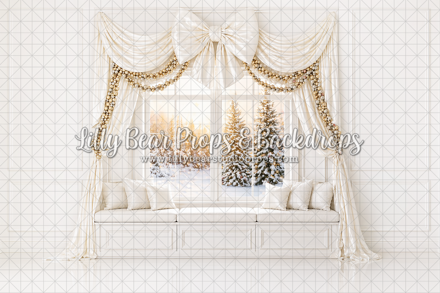 Champagne Elegance Christmas Nook