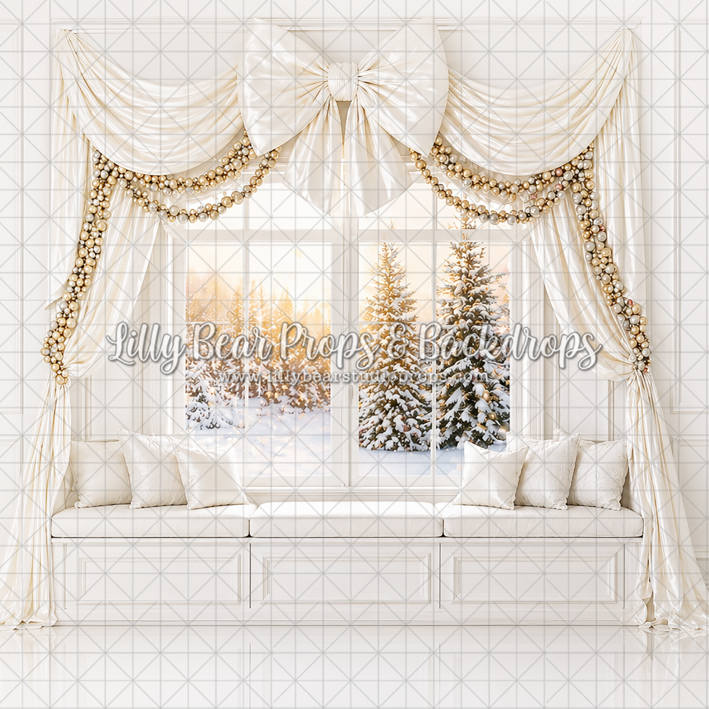 Champagne Elegance Christmas Nook