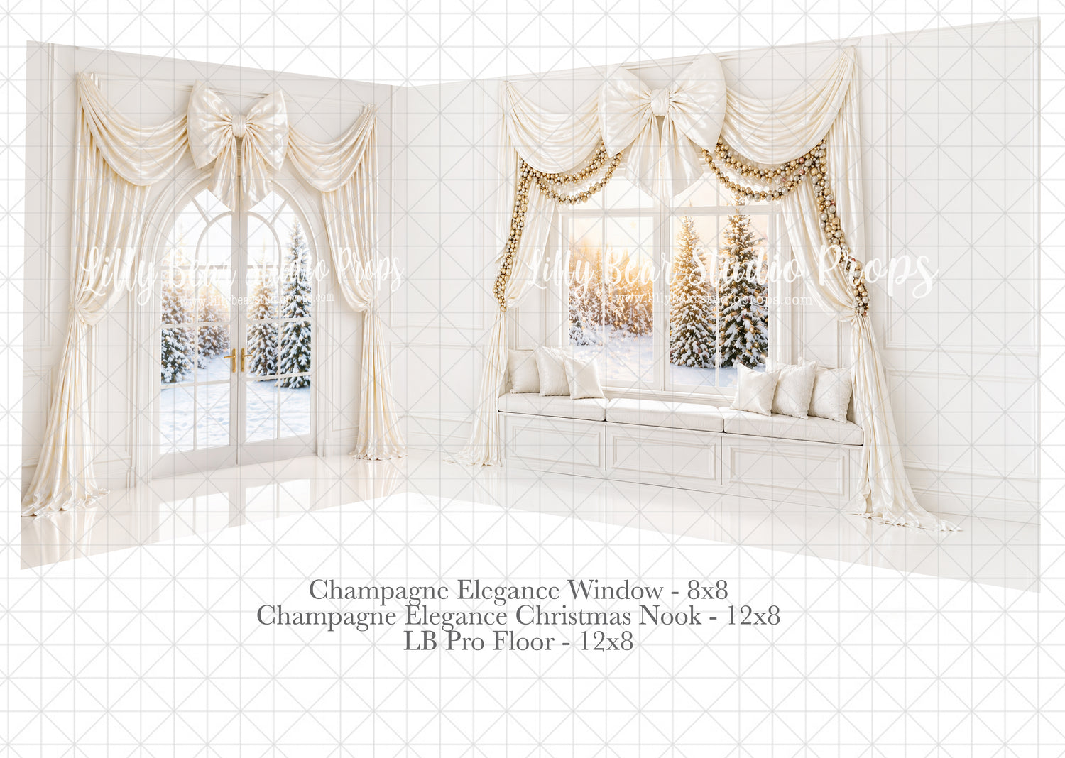 Champagne Christmas Nook Room - 2pc Room