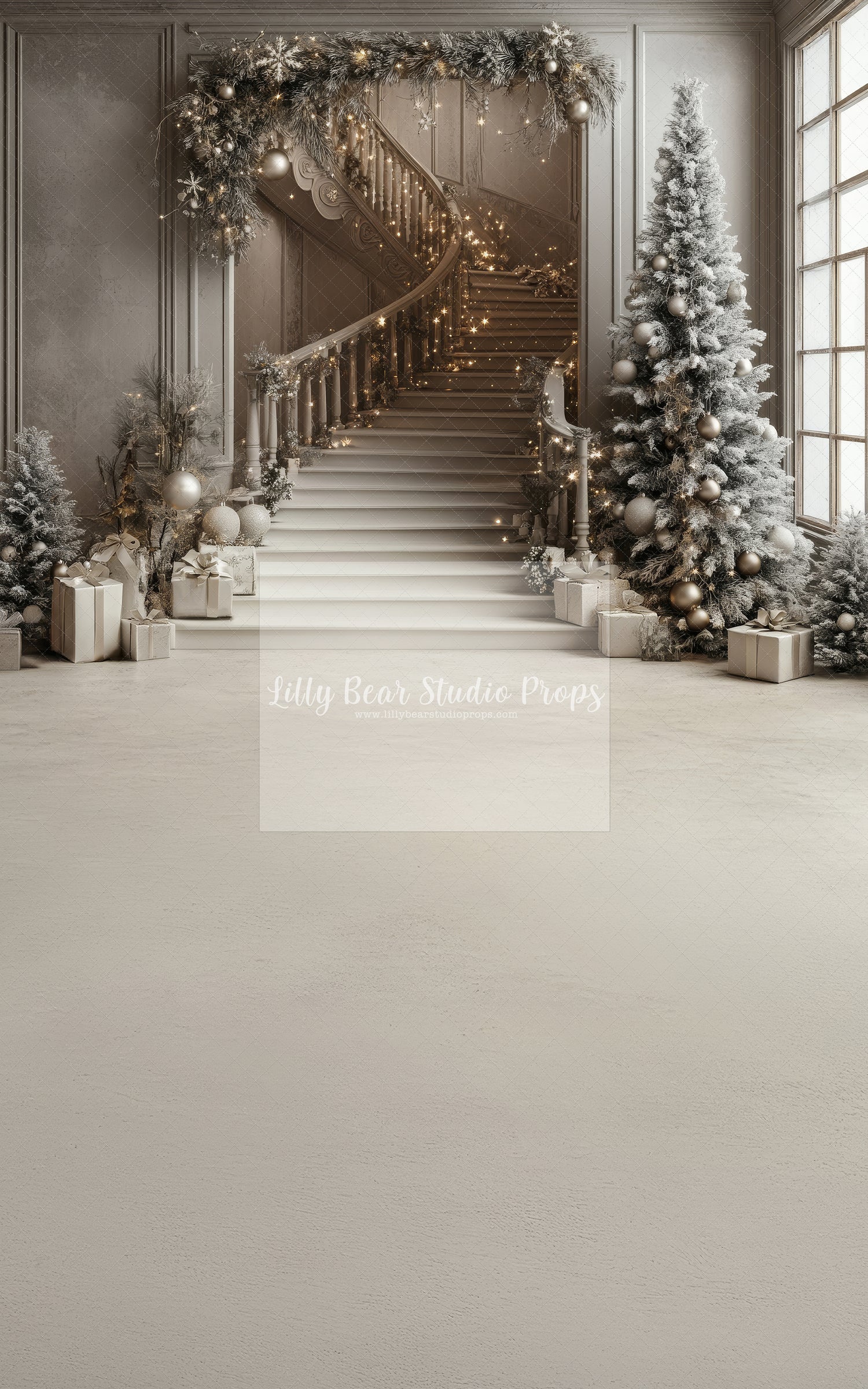 Champagne Sparkles Christmas Staircase - Sweep Option