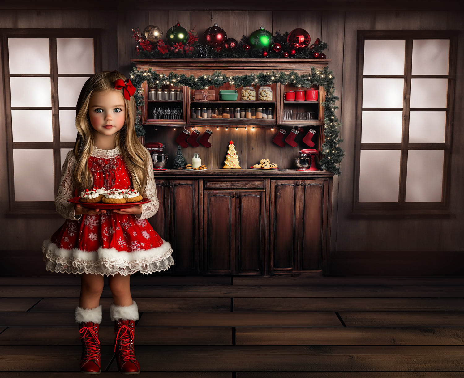 Christmas Cookies and Spices Shelves