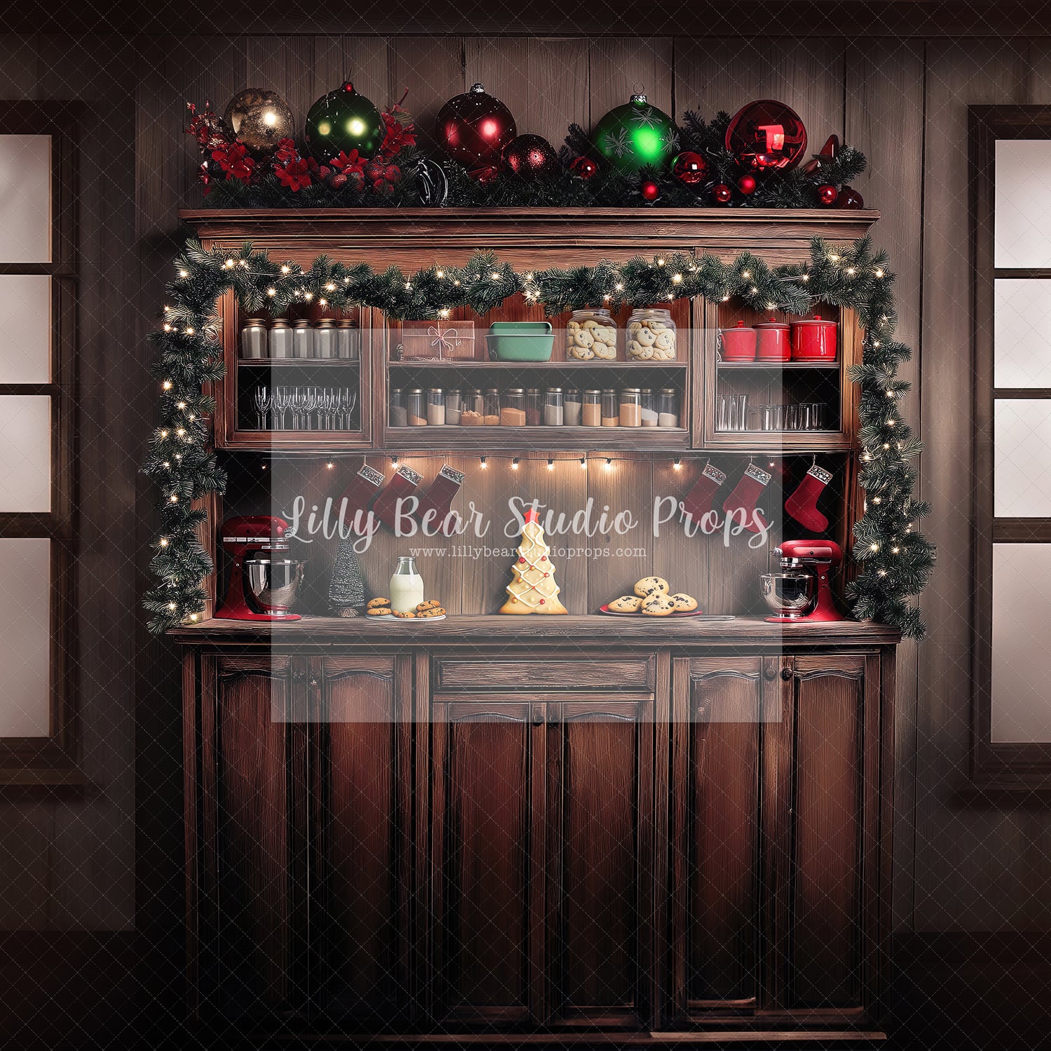 Christmas Cookies and Spices Shelves