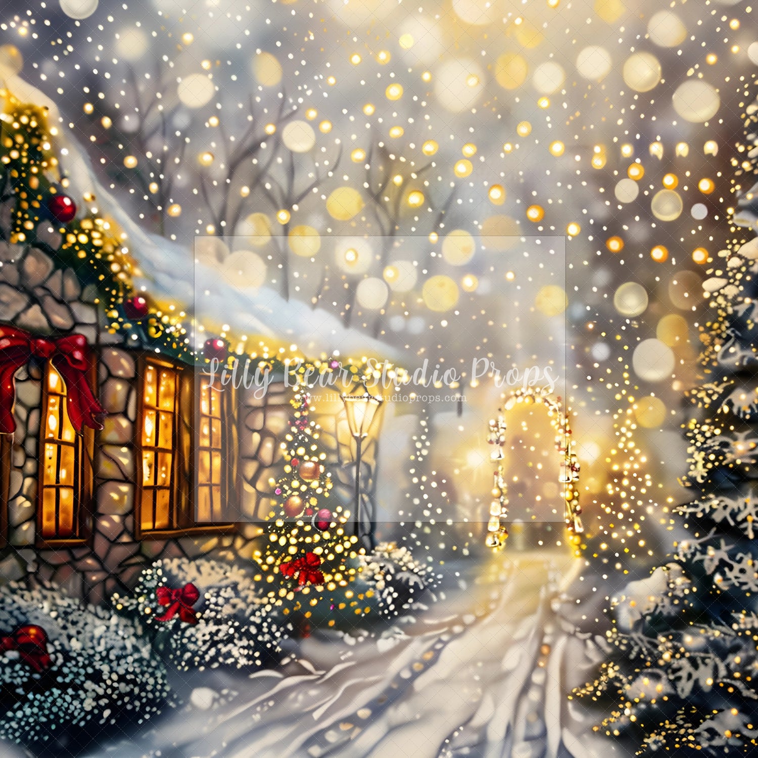 Christmas Cottage Path