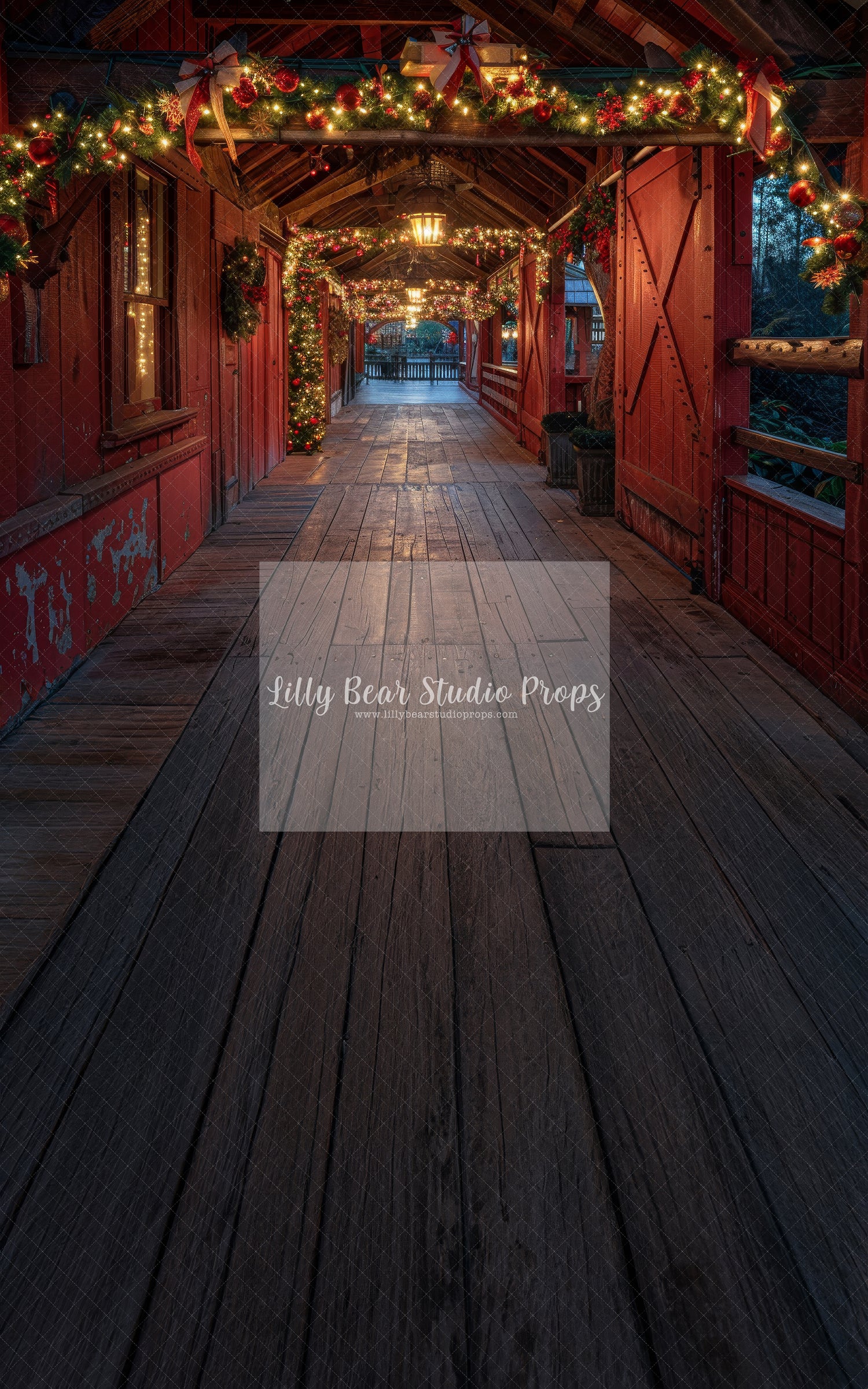 Christmas Covered Bridge - Sweep Option