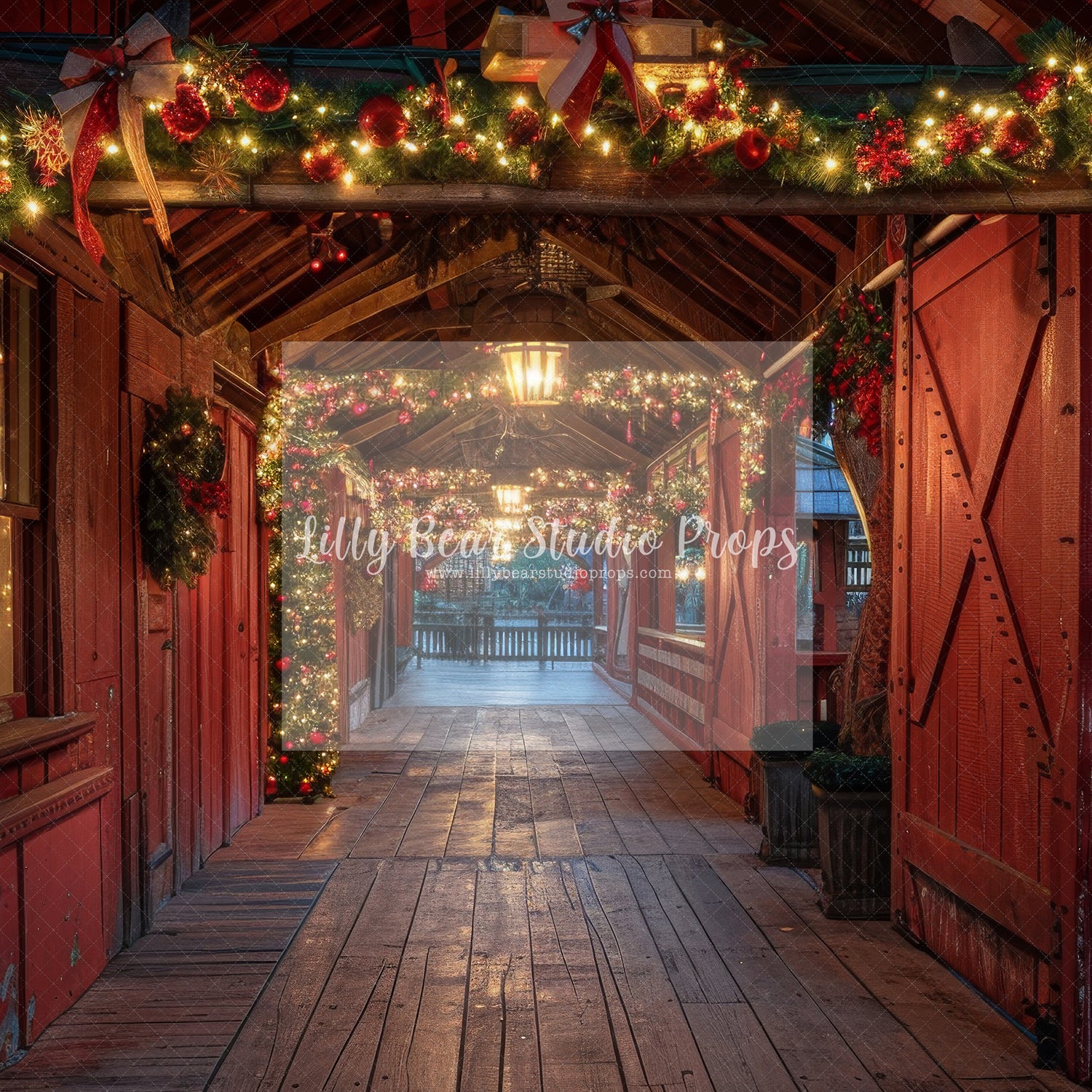 Christmas Covered Bridge - Sweep Option
