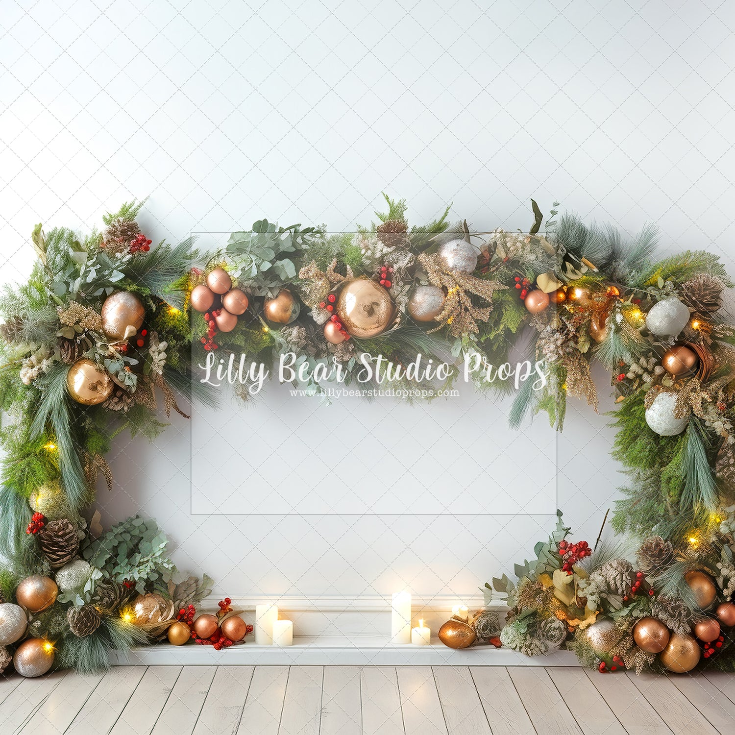 Christmas Evergreen Headboard