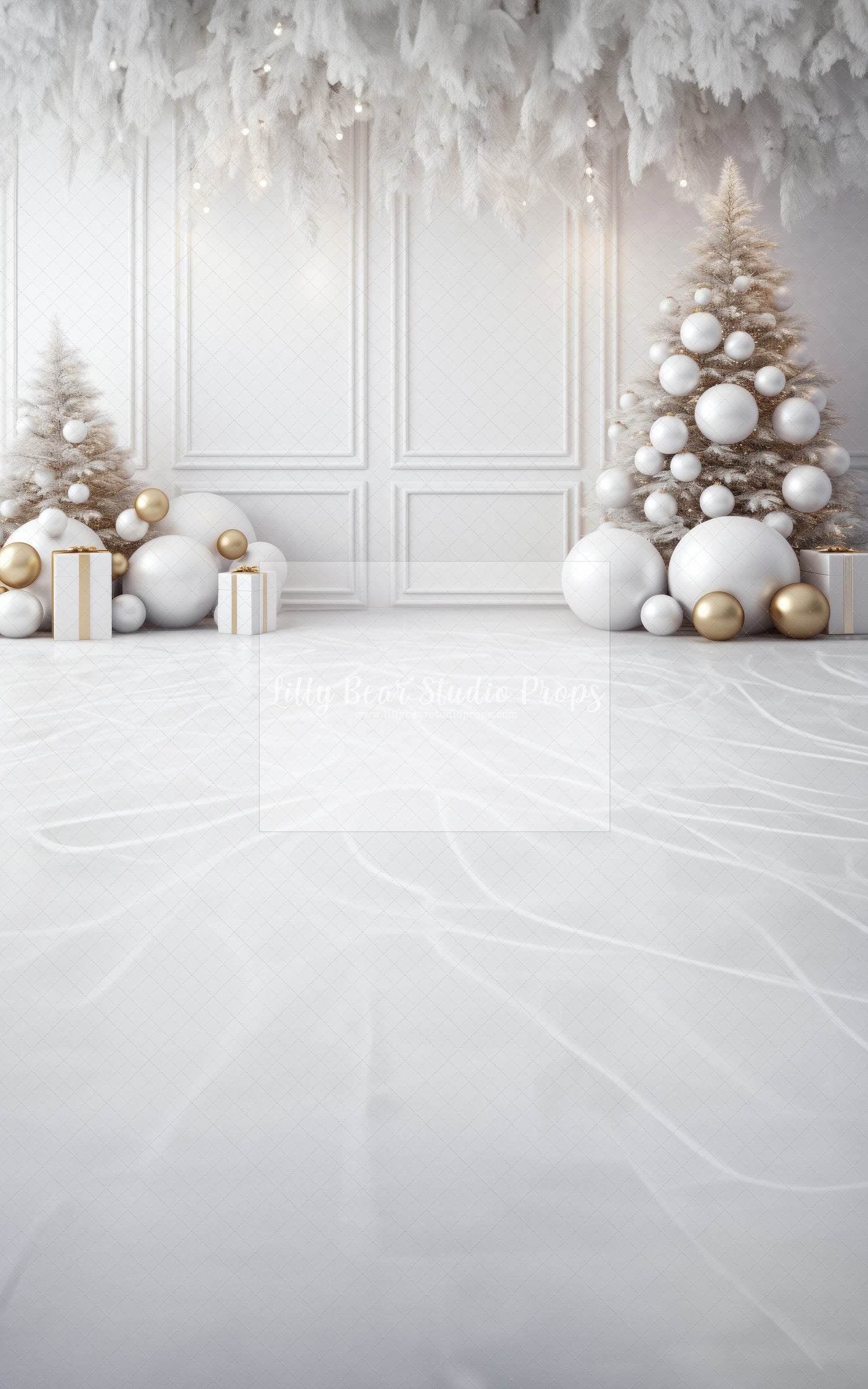 Christmas Feathers & Gold - Sweep Option