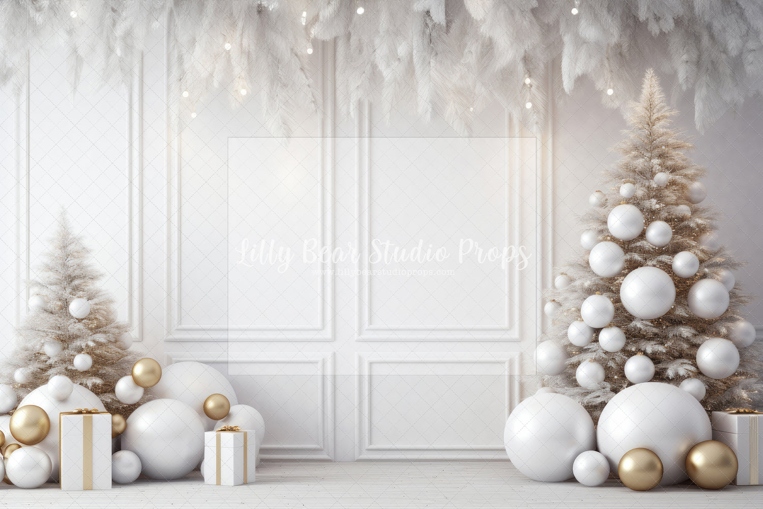 Christmas Feathers & Gold - Sweep Option