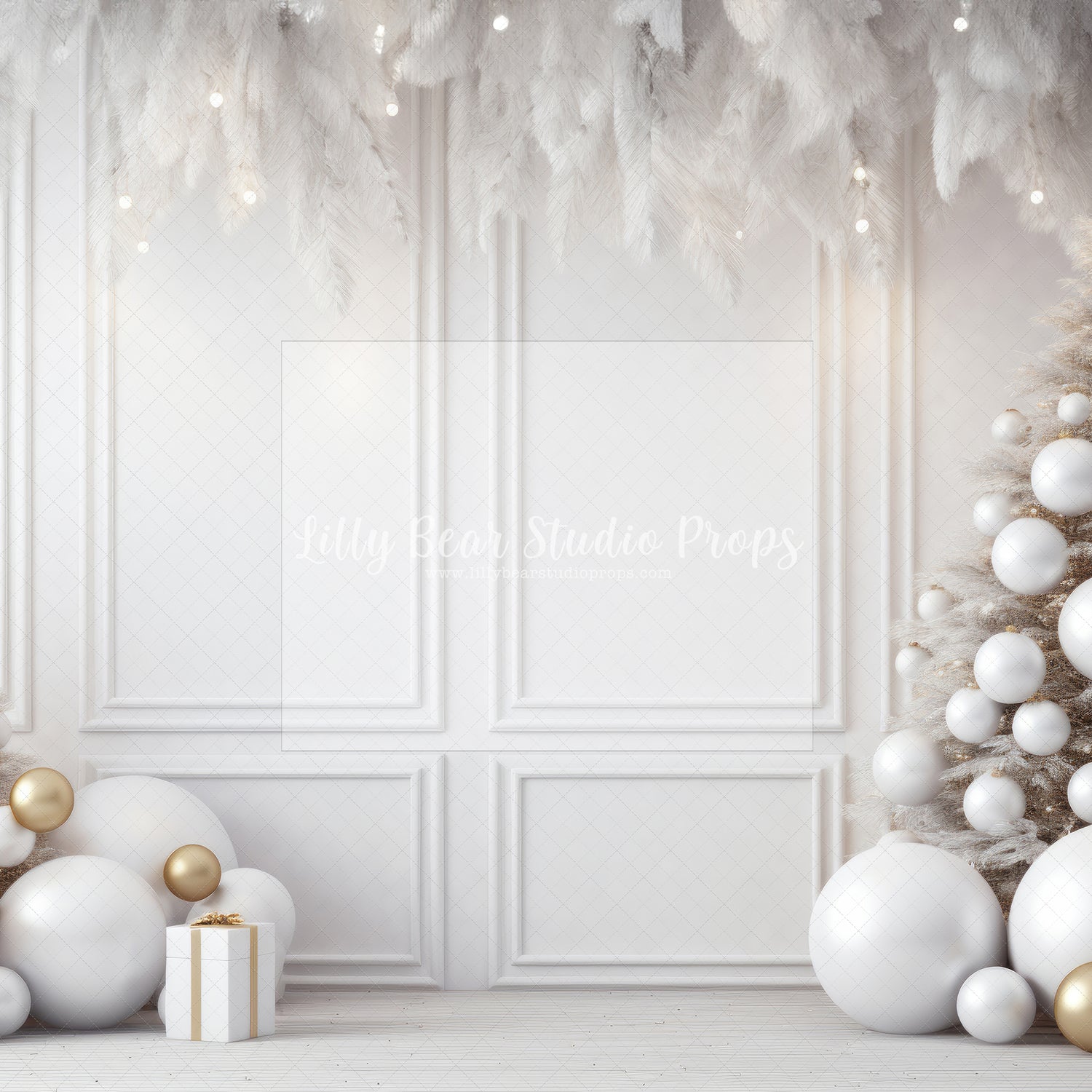 Christmas Feathers & Gold - Sweep Option