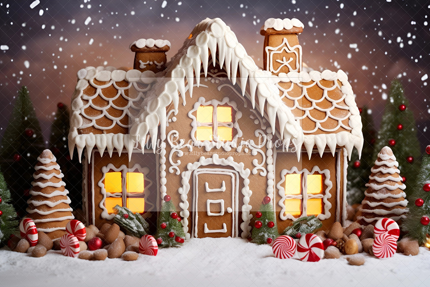Christmas Gingerbread Cottage -Encanto Designs -16