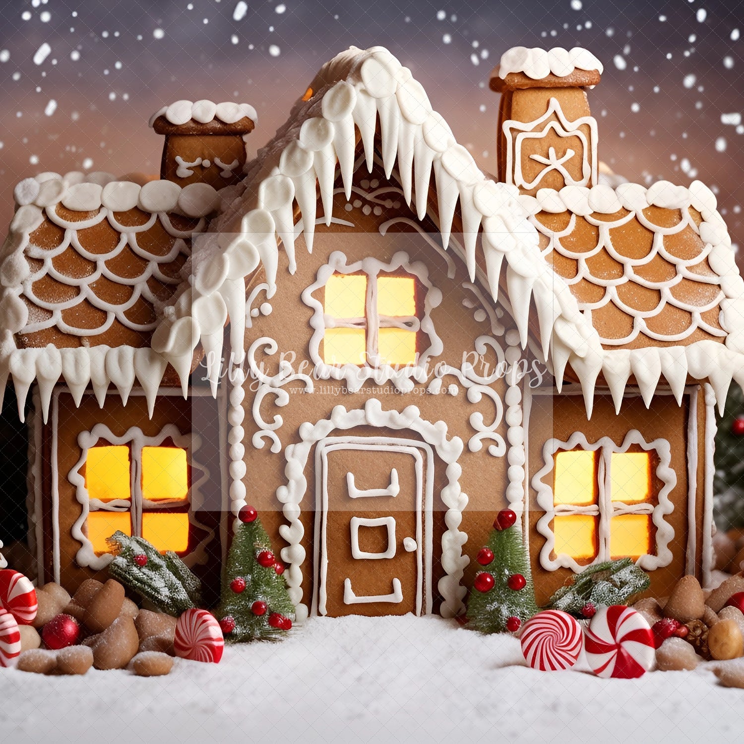 Christmas Gingerbread Cottage -Encanto Designs -16