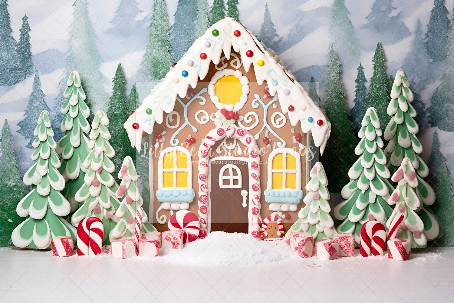 Christmas Gingerbread Cottage -Encanto Designs -19