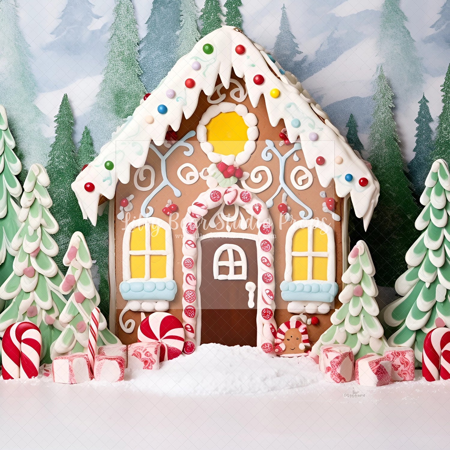 Christmas Gingerbread Cottage -Encanto Designs -19