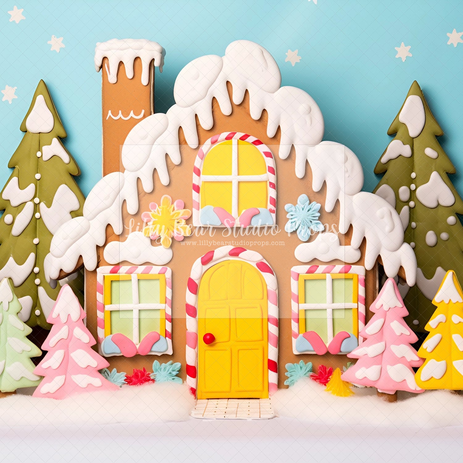 Colourful Gingerbread Cottage