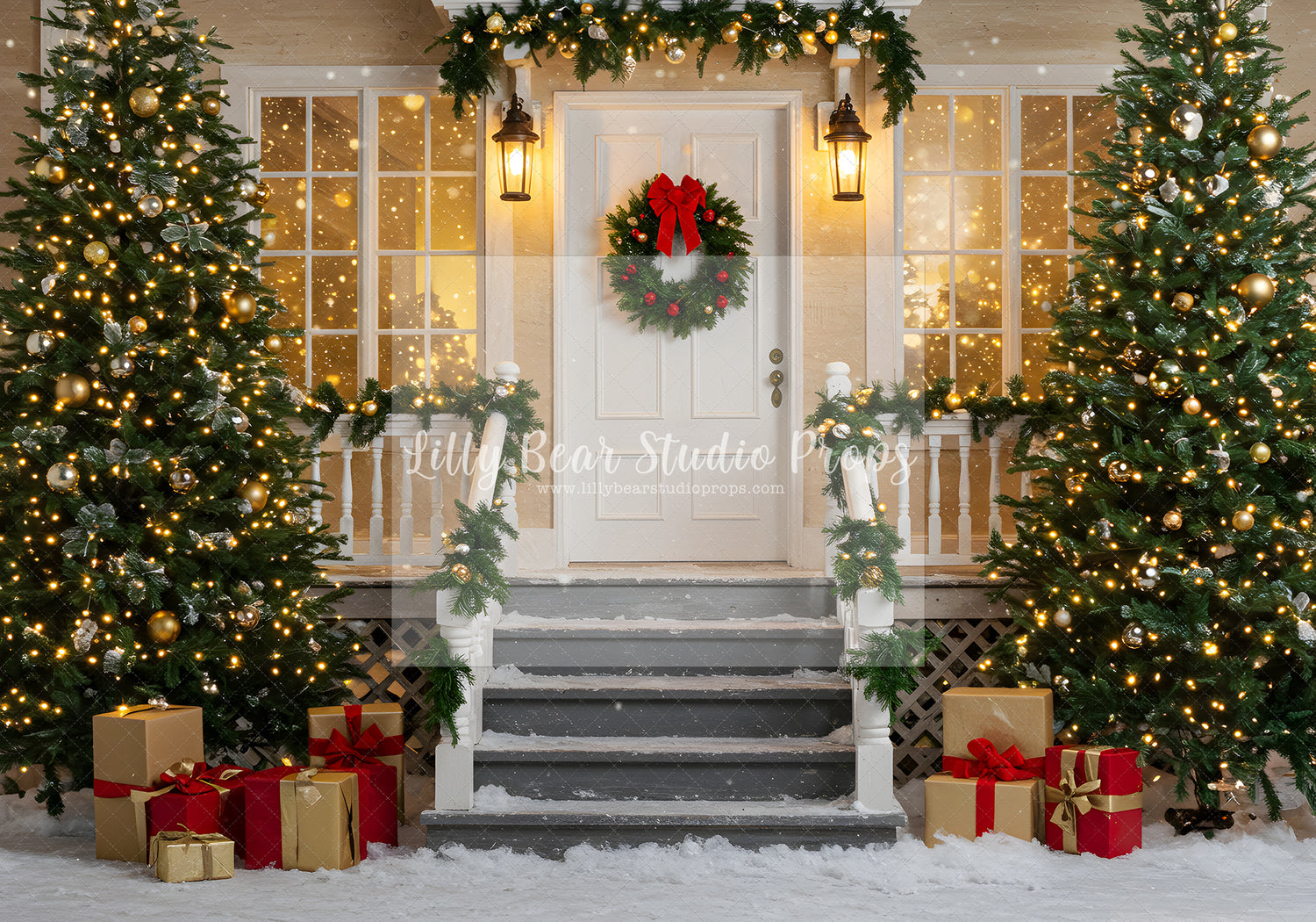 Classic Christmas Stoop
