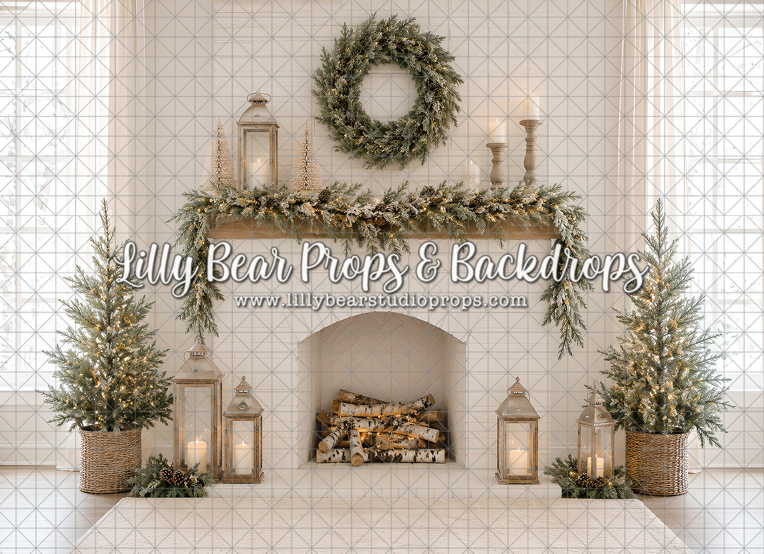 Classic White Fireplace