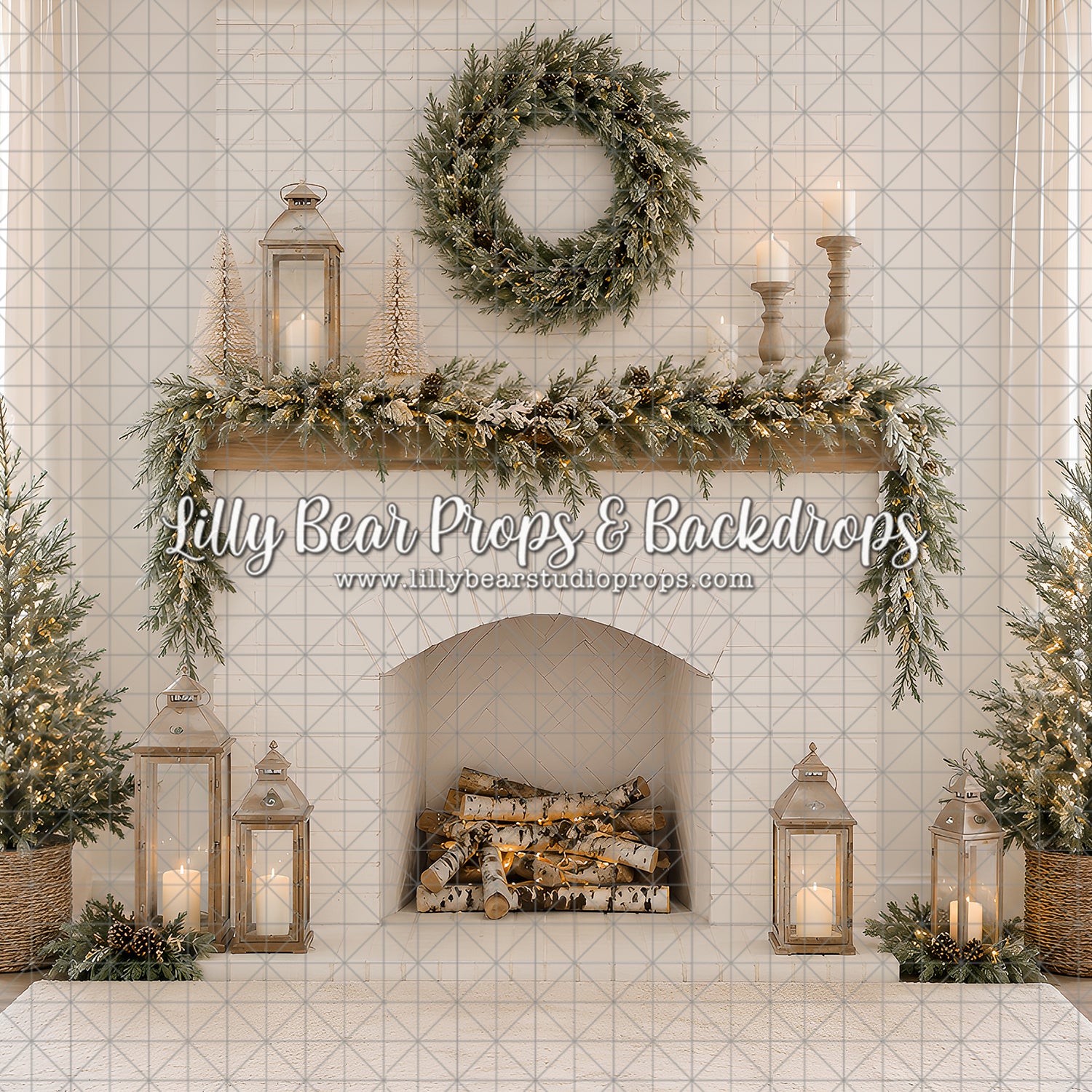 Classic White Fireplace