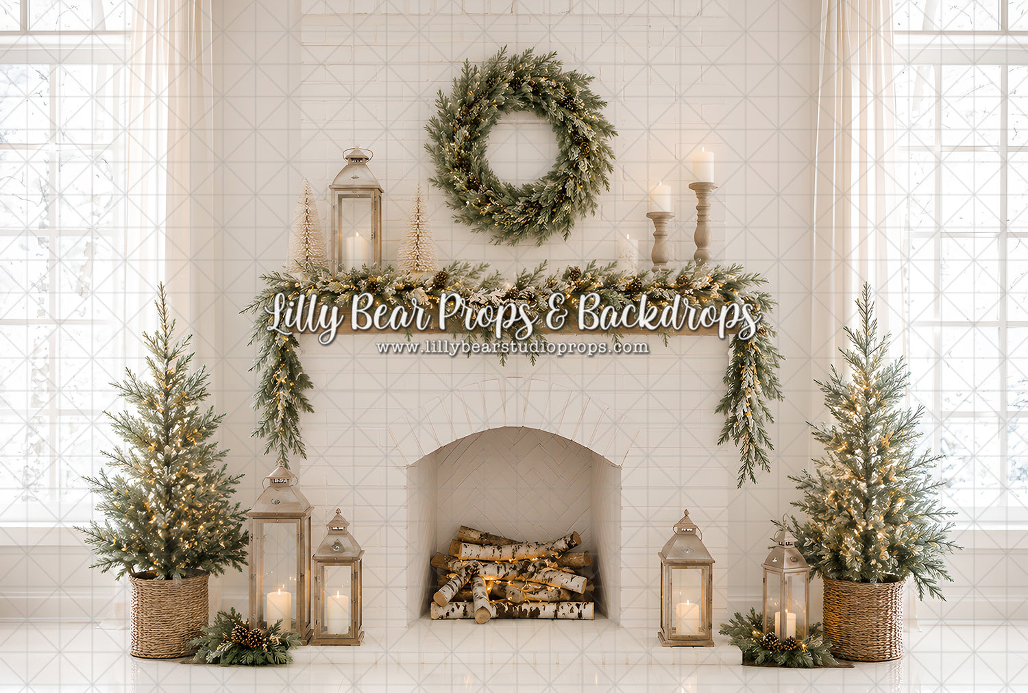 Classic White Fireplace