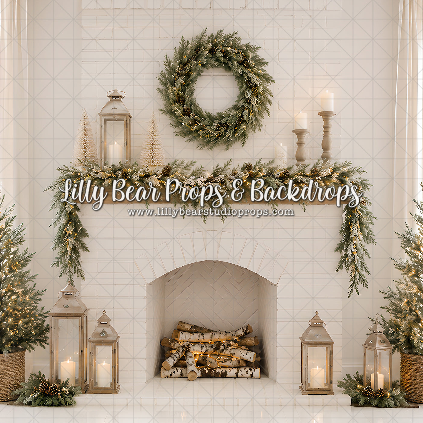 Classic White Fireplace