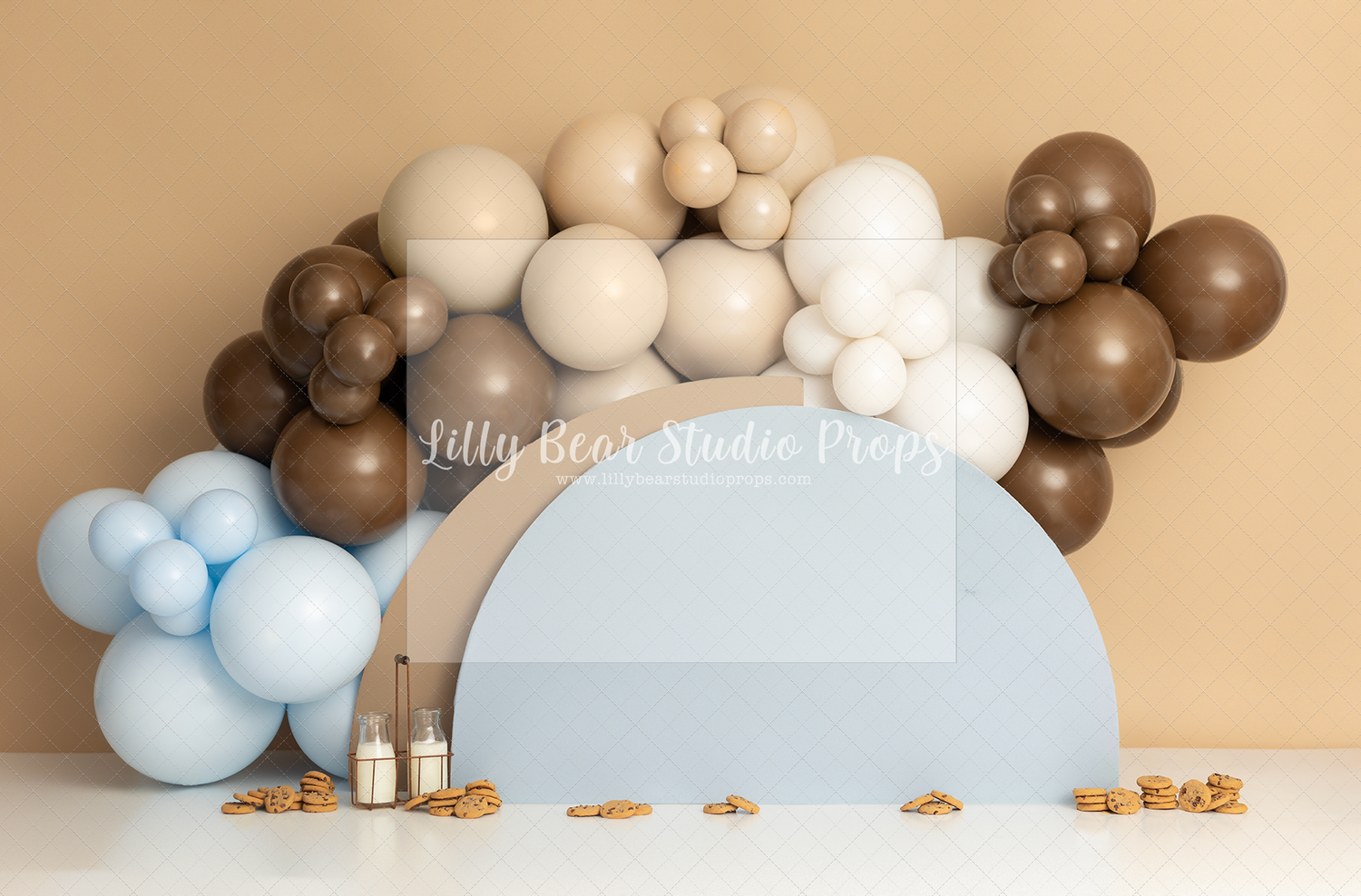 Cookies and Milk Balloon Arch