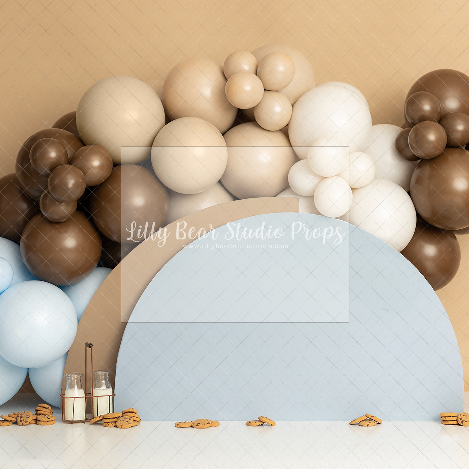 Cookies and Milk Balloon Arch
