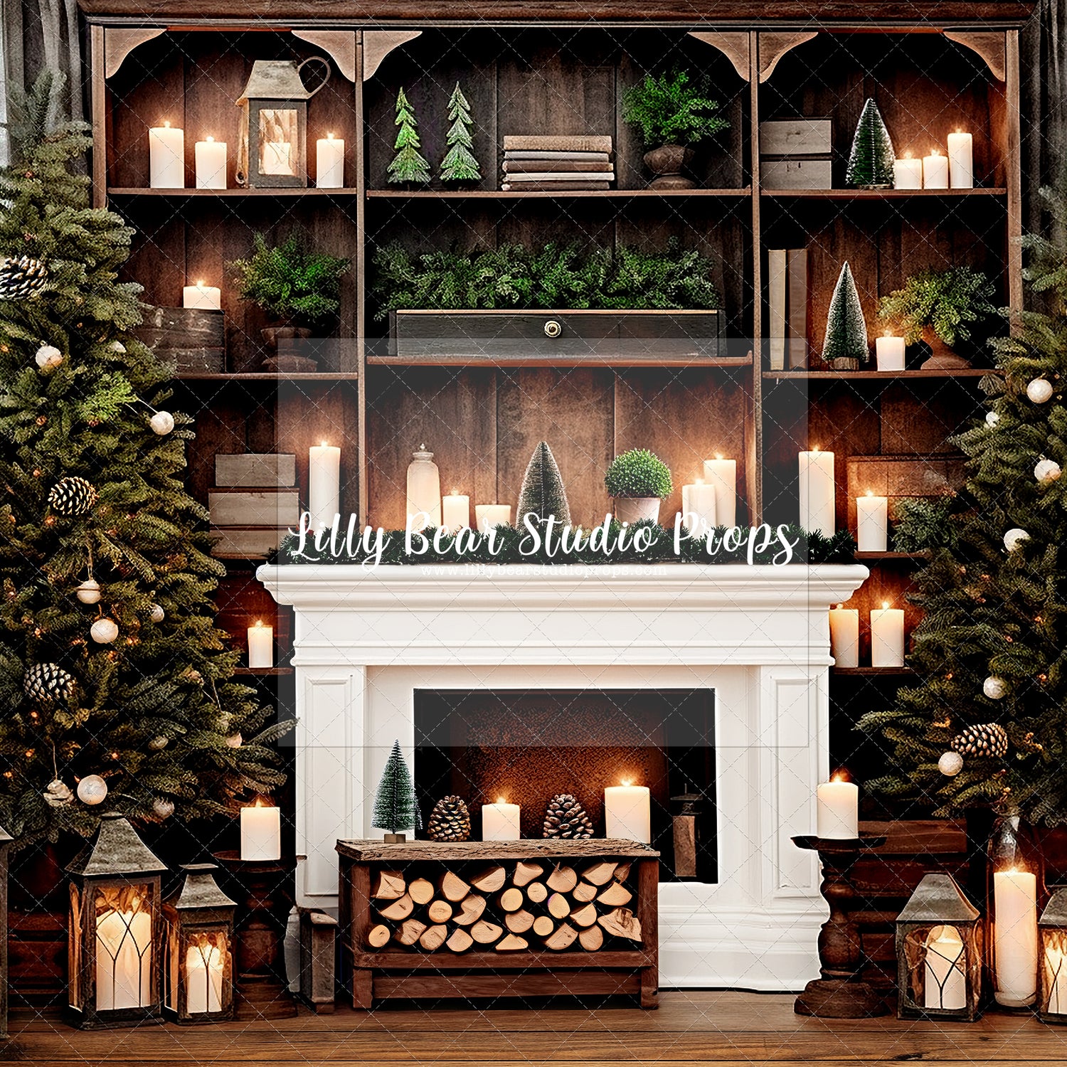 Country Christmas Hutch