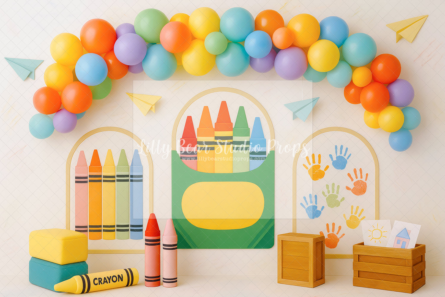 Crayons and Handprints