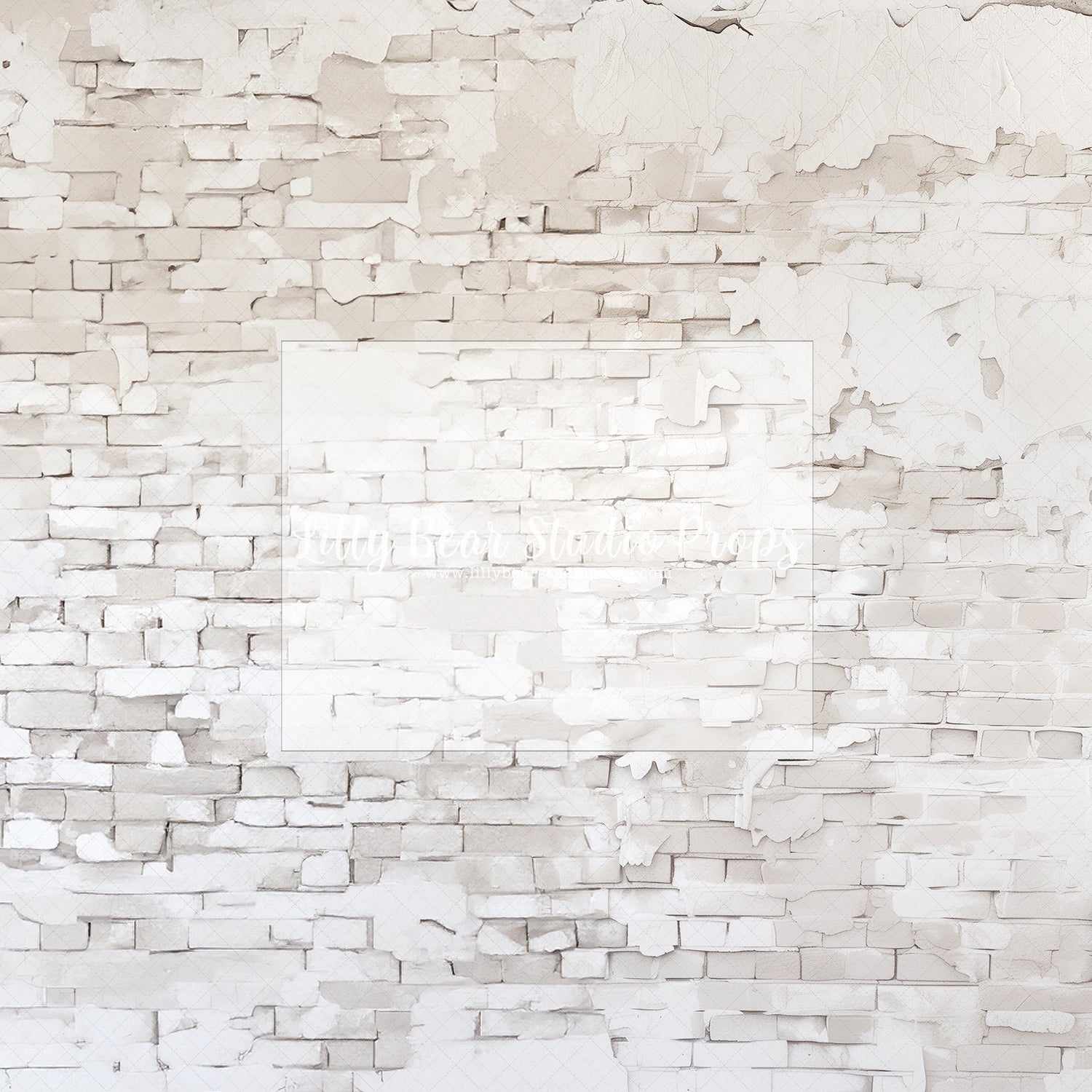 Light Wash Brick Wall - 12x8' Wrinkle Free Fabric RTS