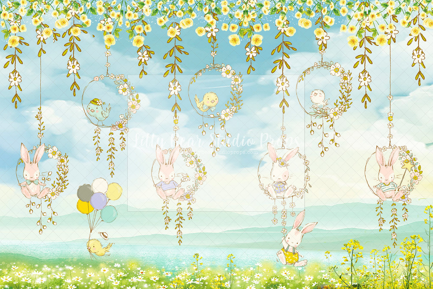 Cute Bunnies and Little Chicks