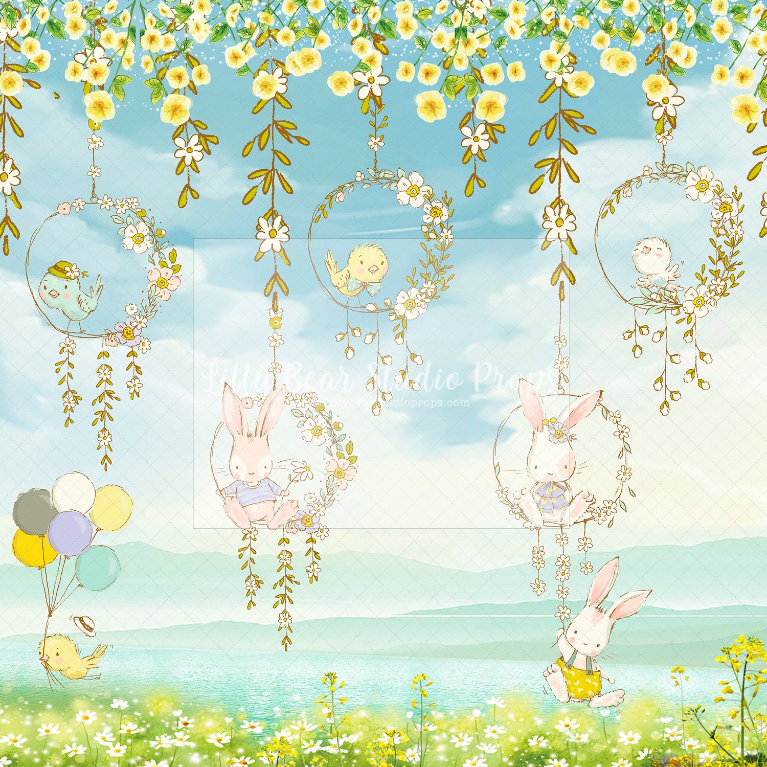 Cute Bunnies and Little Chicks