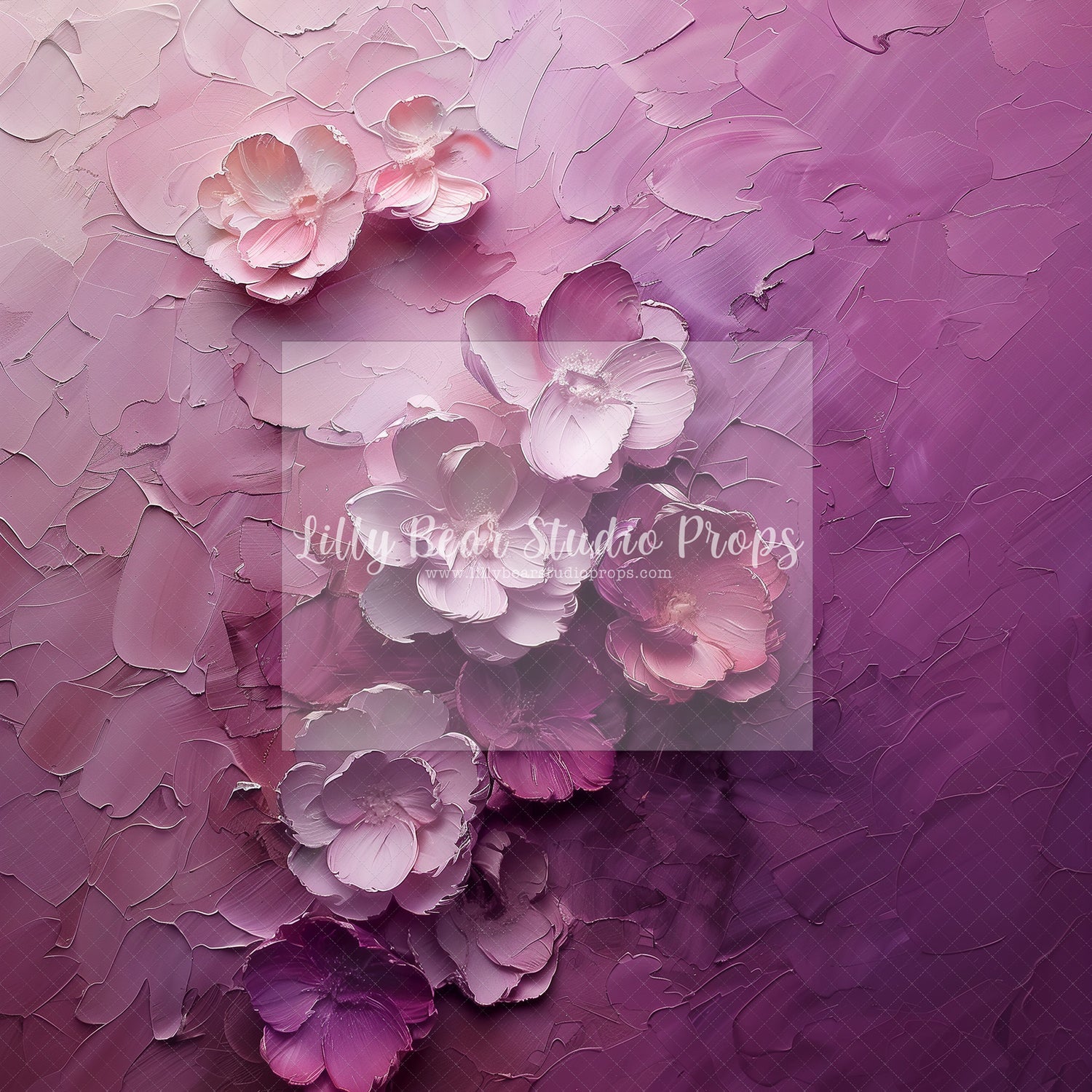 Dark Fuchsia Plaster Florals-Sweep Options