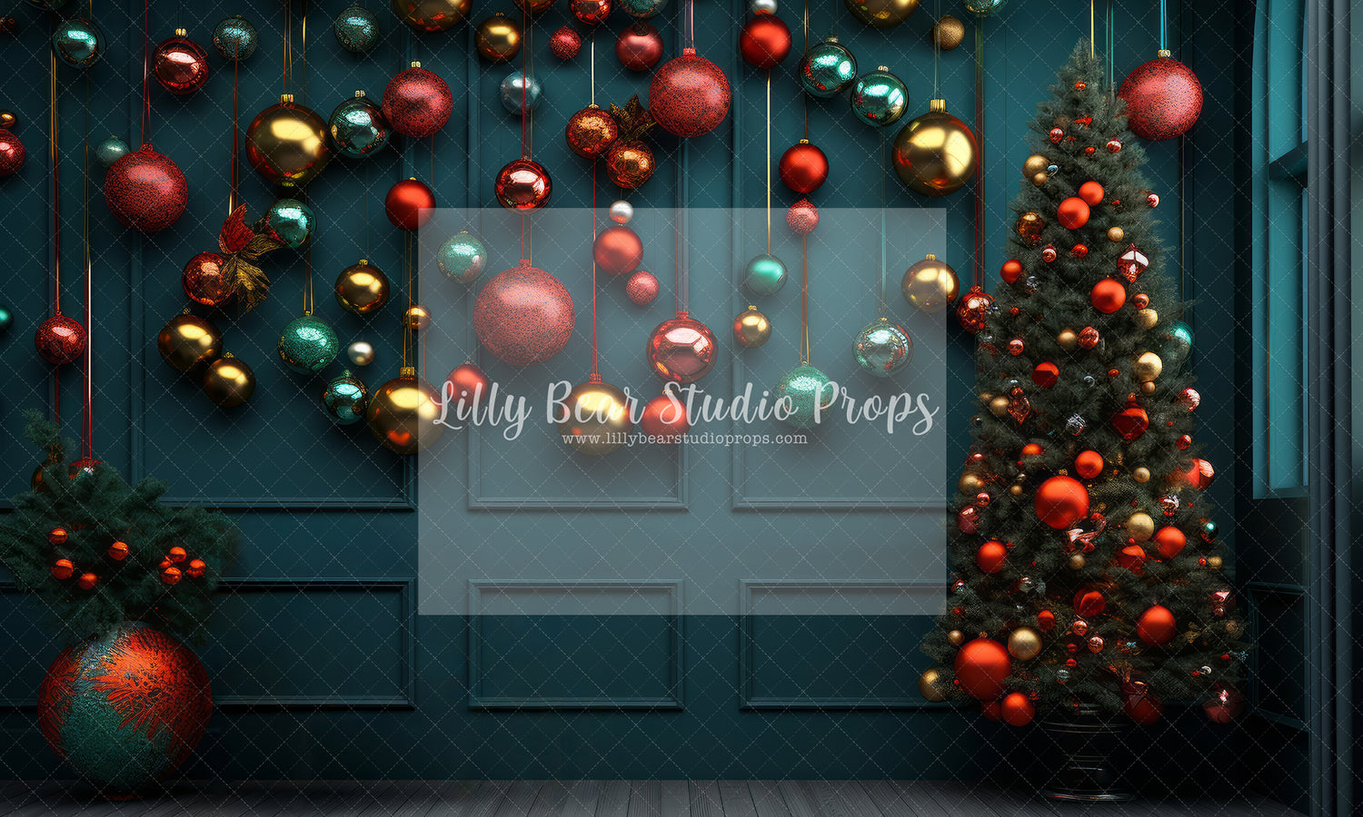 Deep Green Hanging Christmas Balls