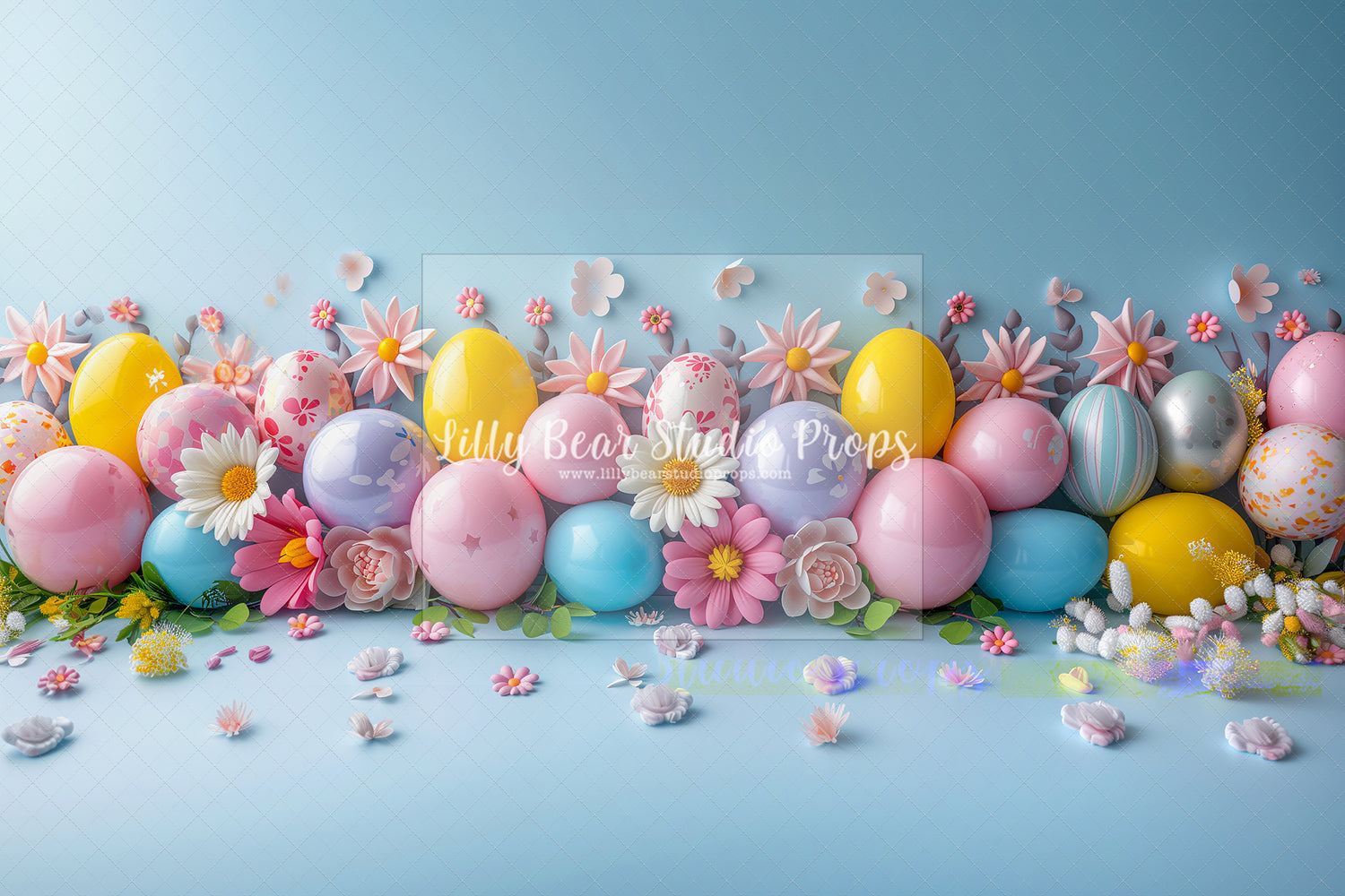 Easter Egg & Flowers Balloon Garland