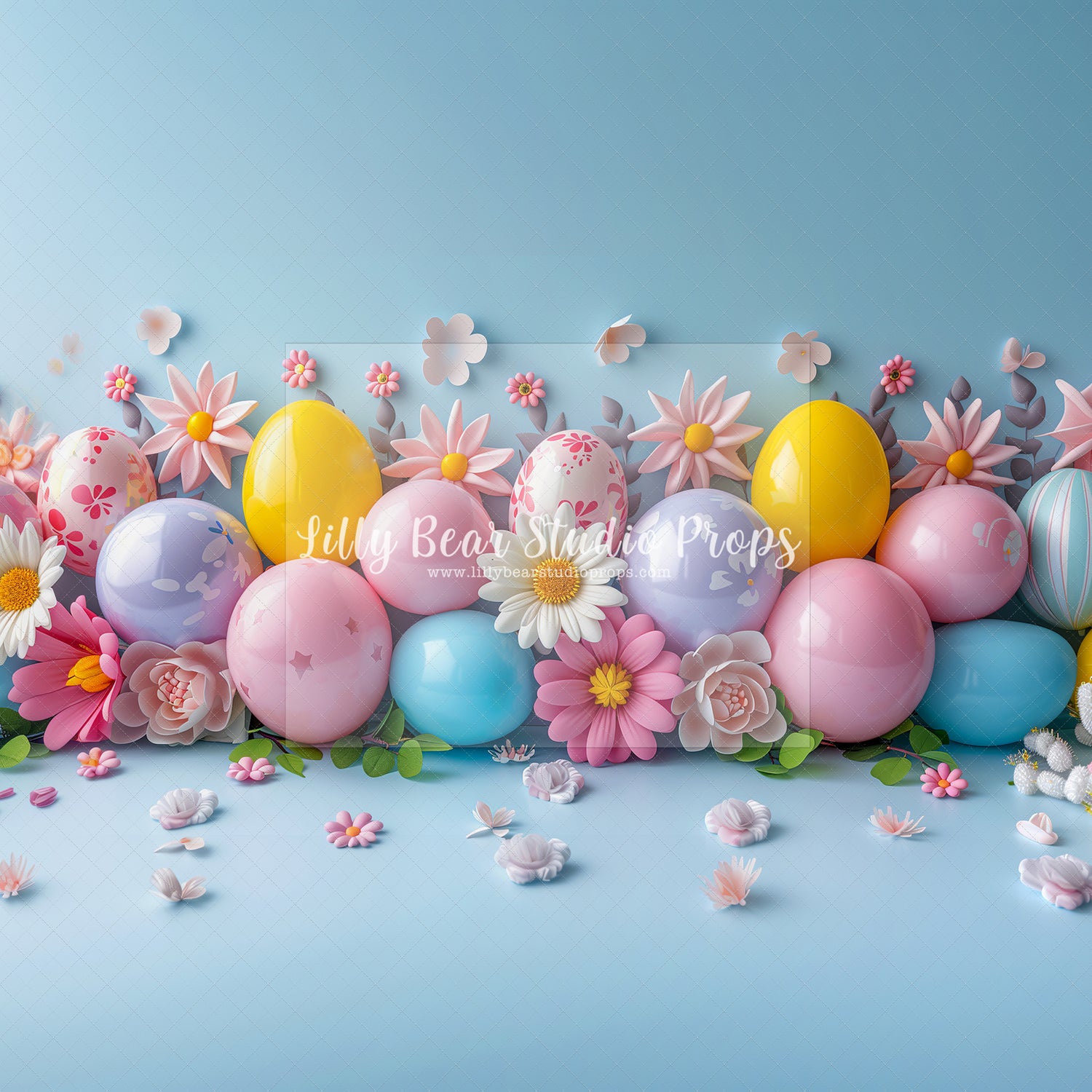 Easter Egg & Flowers Balloon Garland