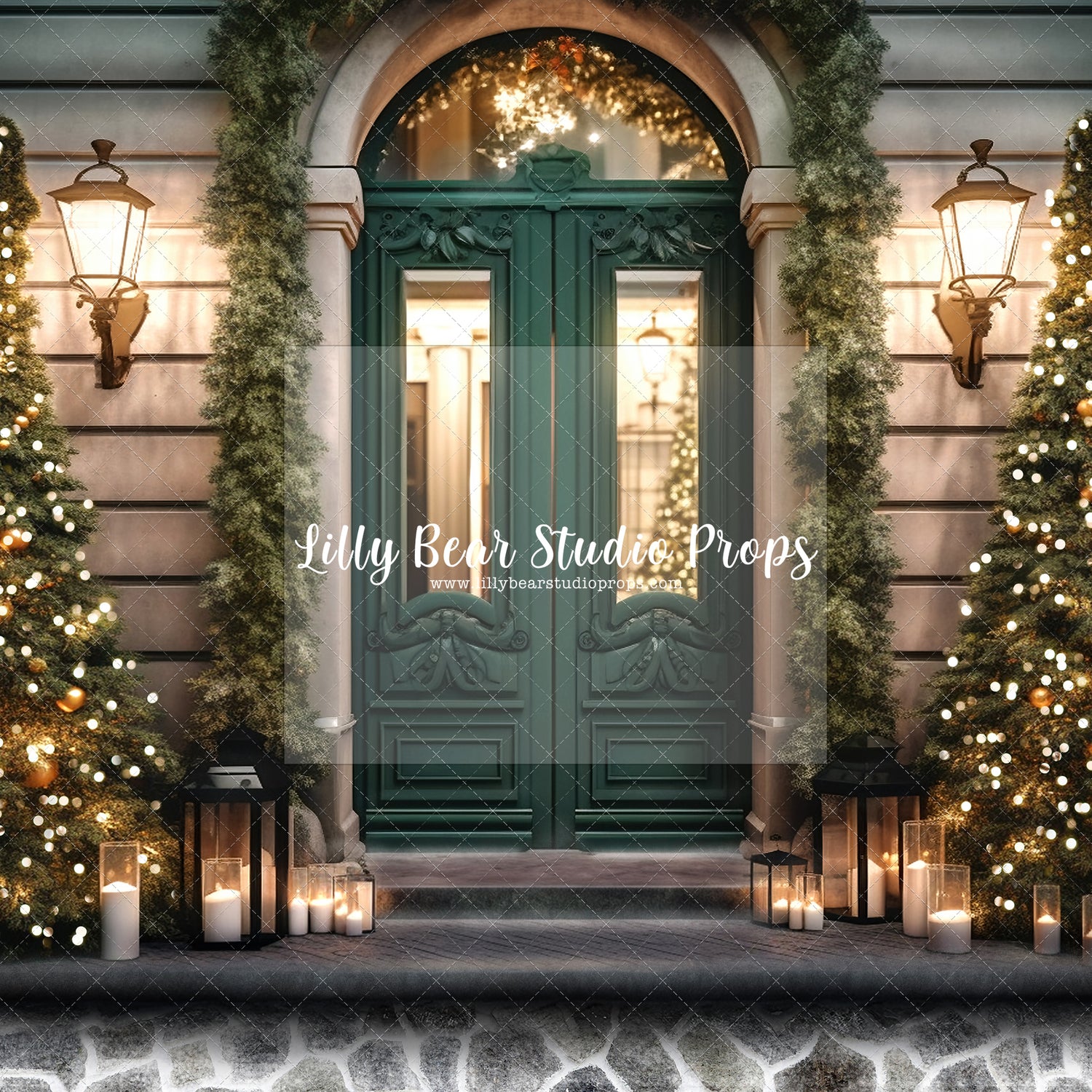 Emerald Christmas Snowy Doors