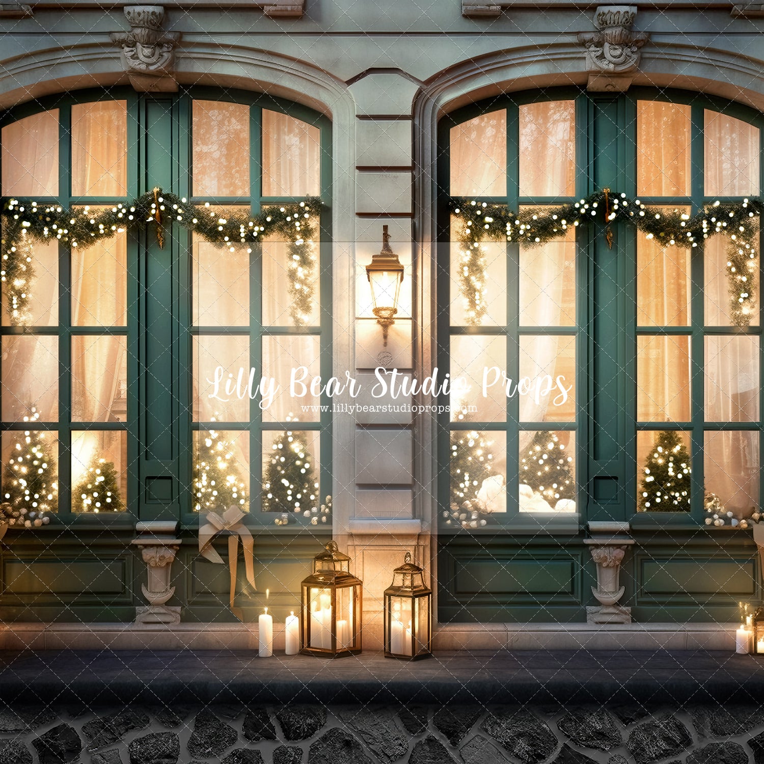 Emerald Christmas Windows